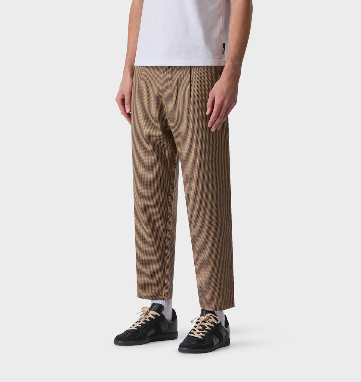 Kobe Pant - Charcoal Houndstooth