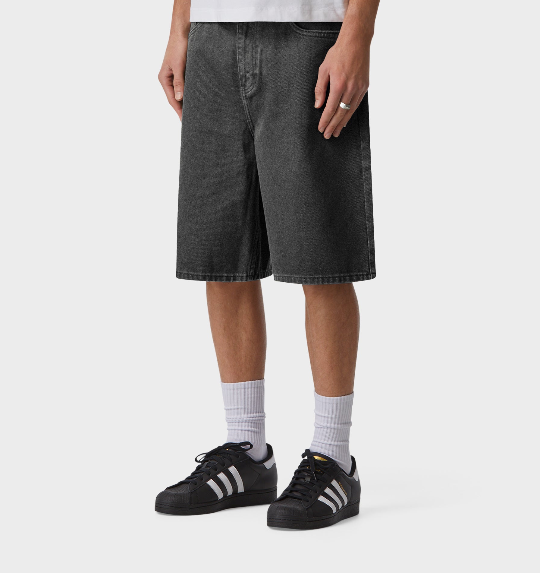 Wyatt Denim Short - Washed Vintage Black