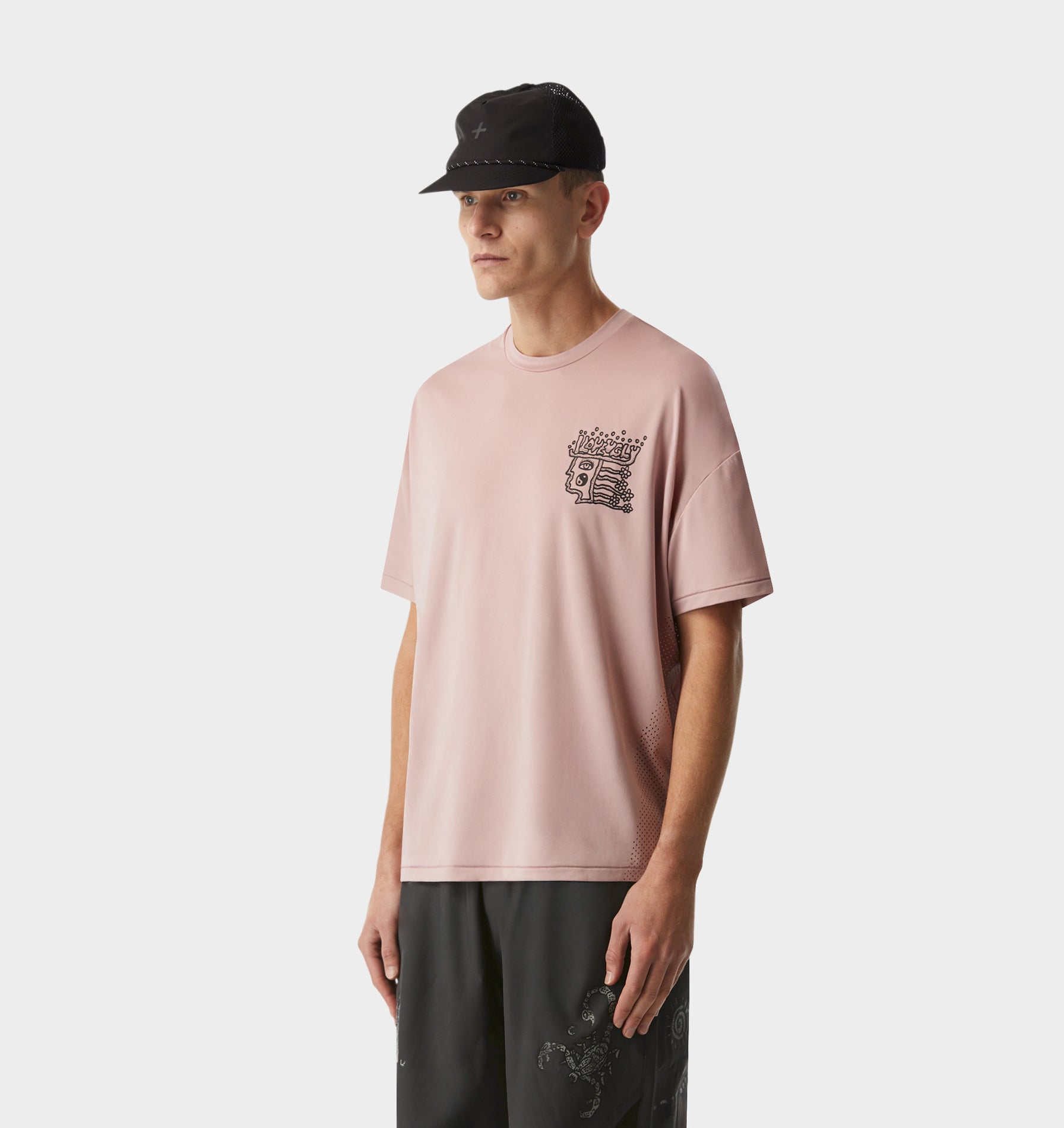 Rebelyuth Active Lewi Tee - Dusky Pink