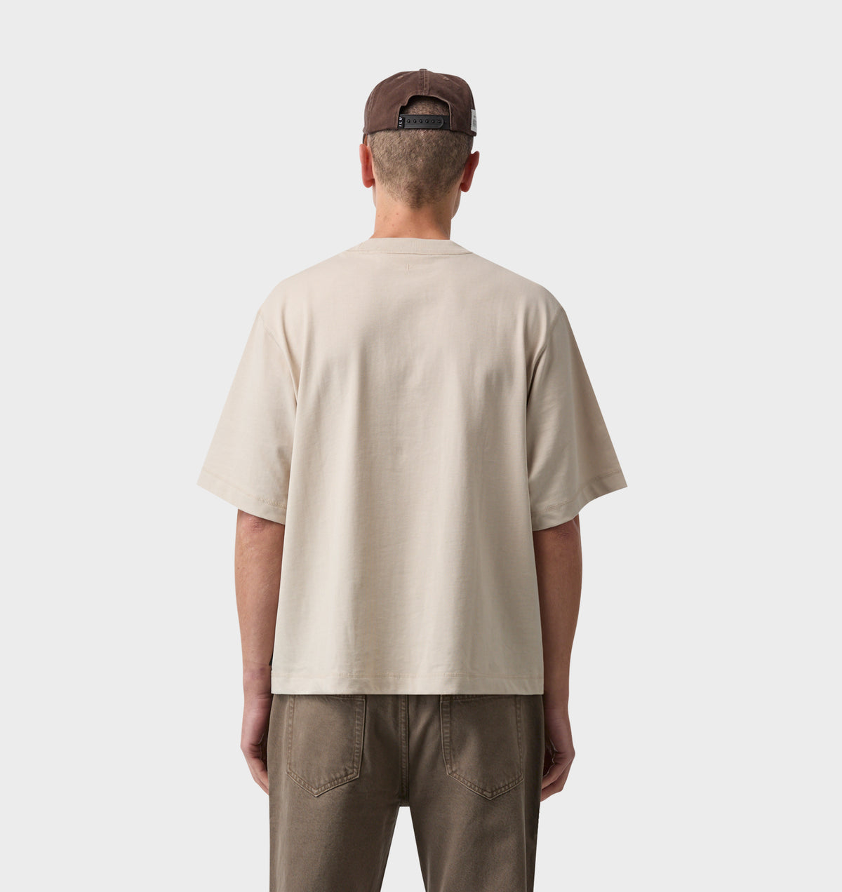 Crop Box Tee - Sandstone