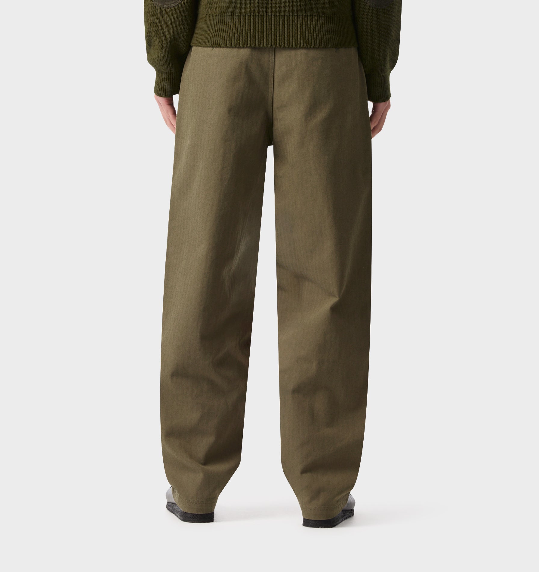 Twin Pleat Pant - Mushroom