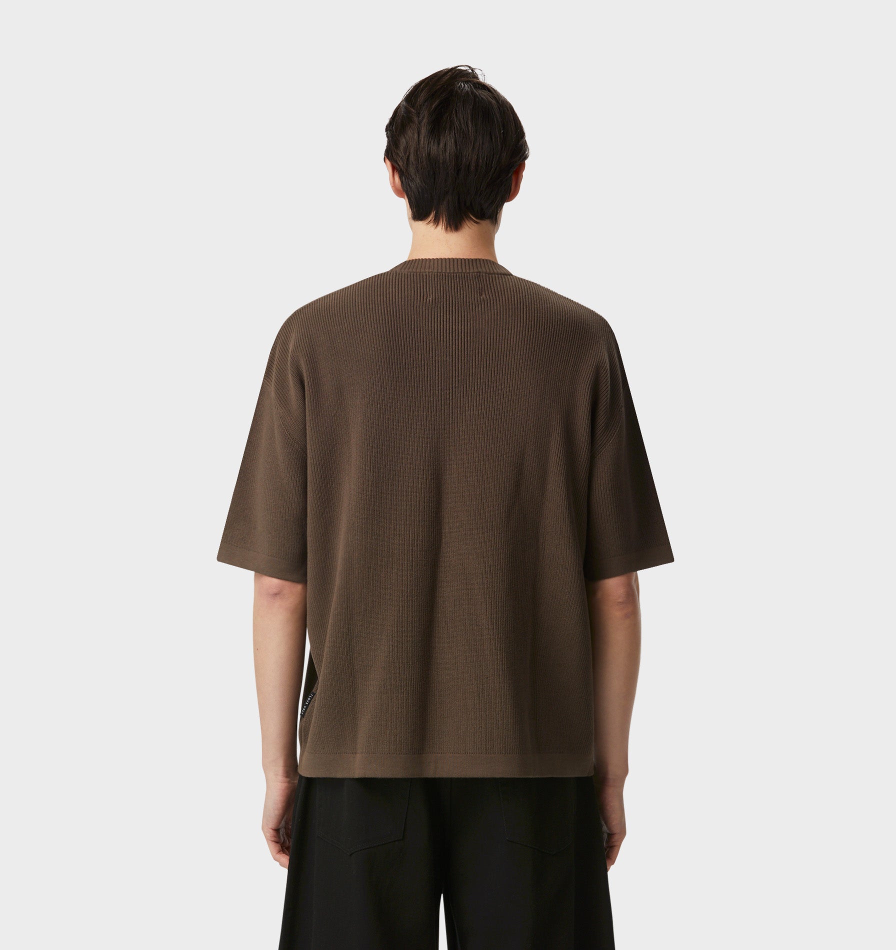 Knit Box Tee - Burnt Olive