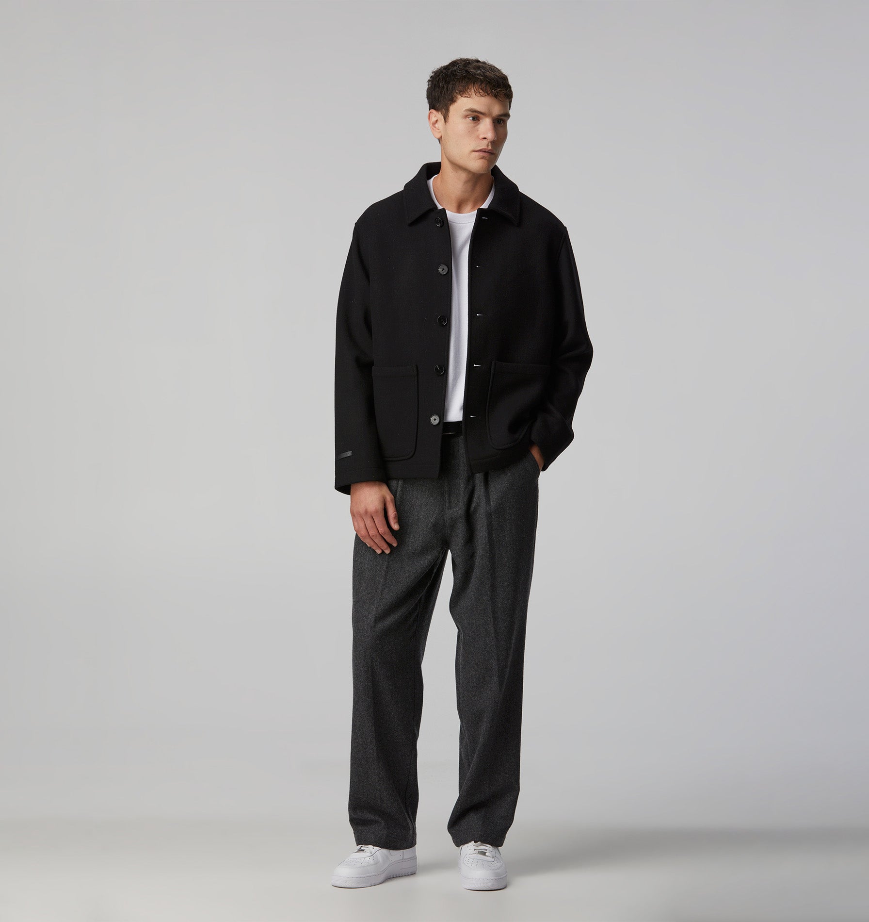 Carson Wool Jacket - Black