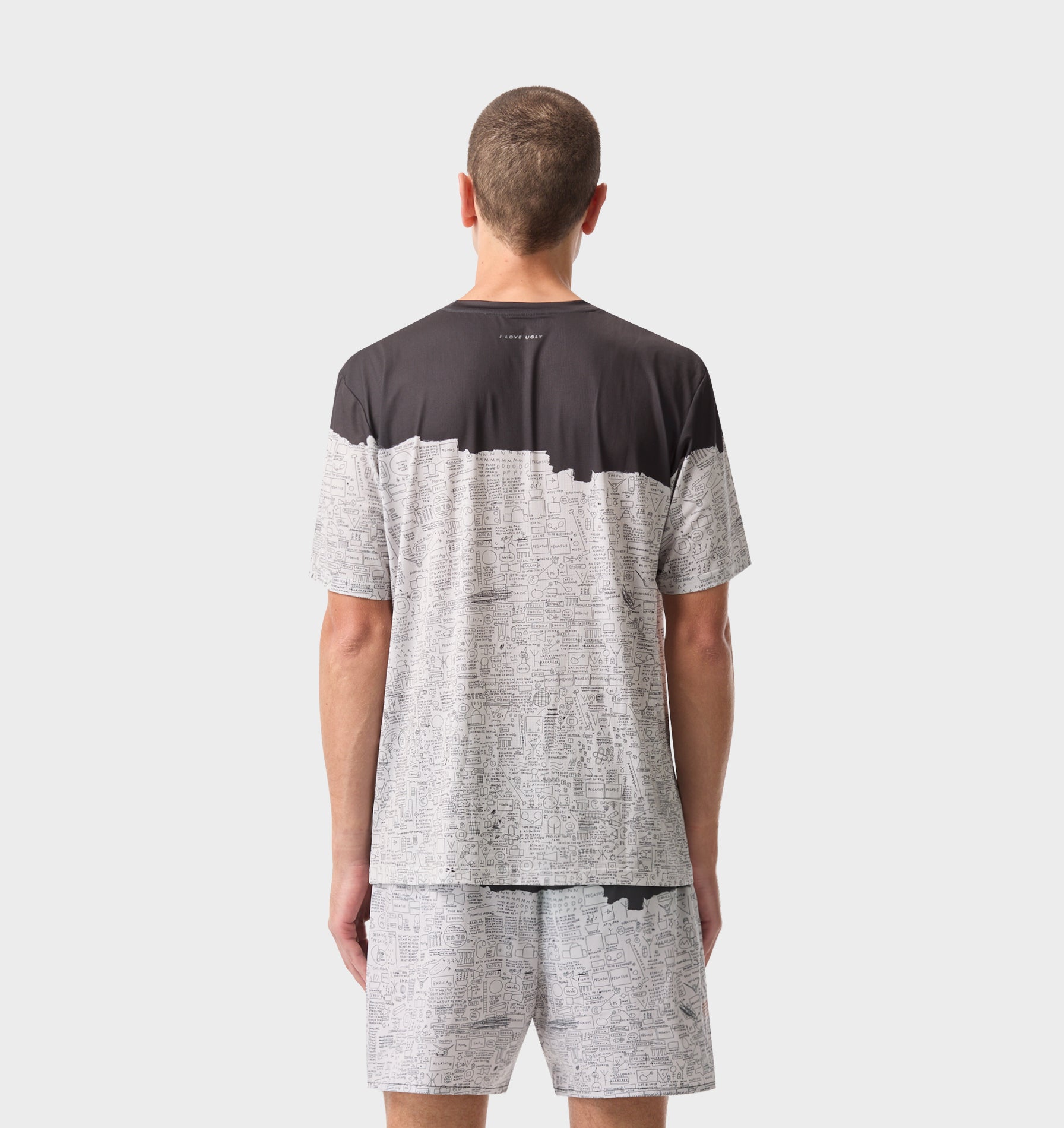 Basquiat Pegasus Active Classic Tee - Off White / Charcoal