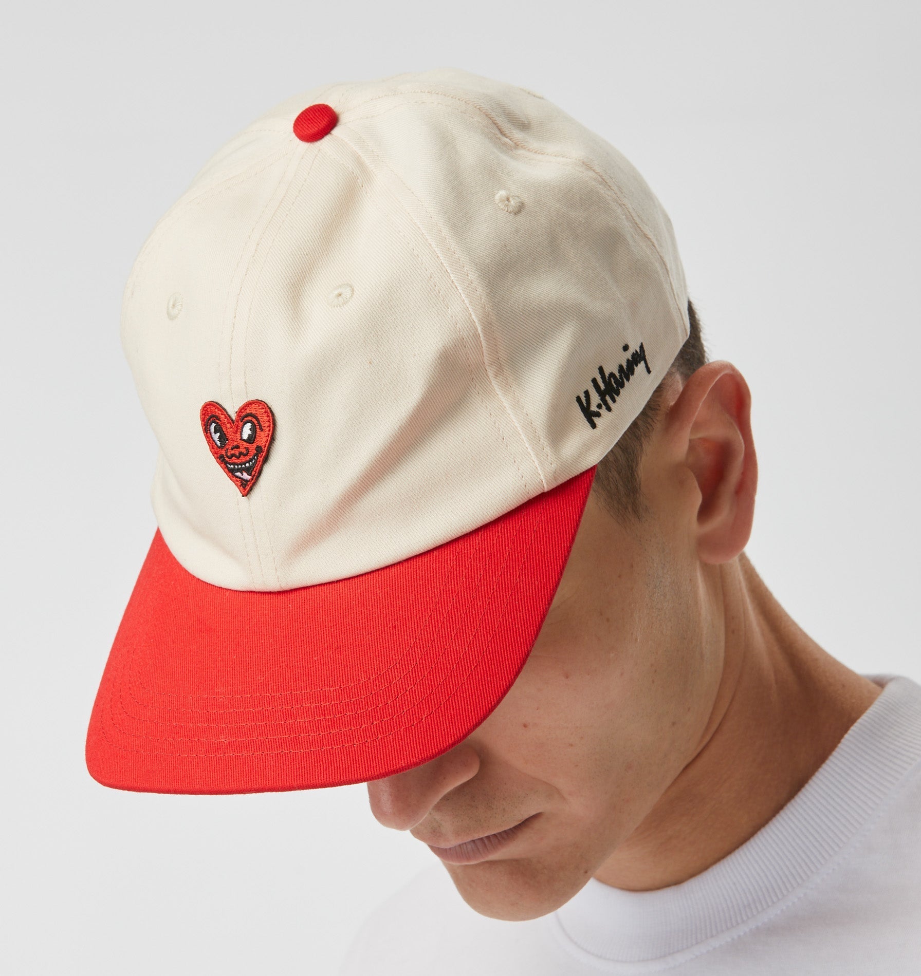 Keith Haring Heart Finlay Cap Off White/Red I Love Ugly