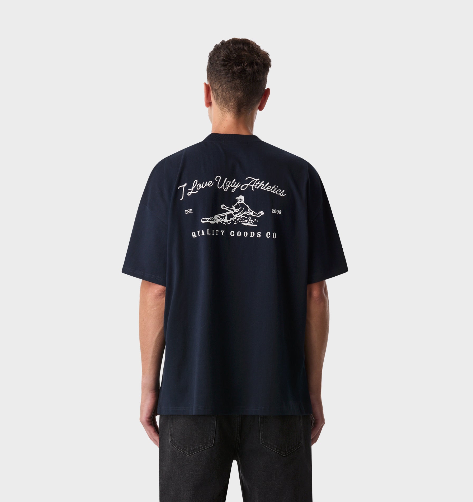 Logo Box Tee 2.0 - Midnight Navy | I Love Ugly