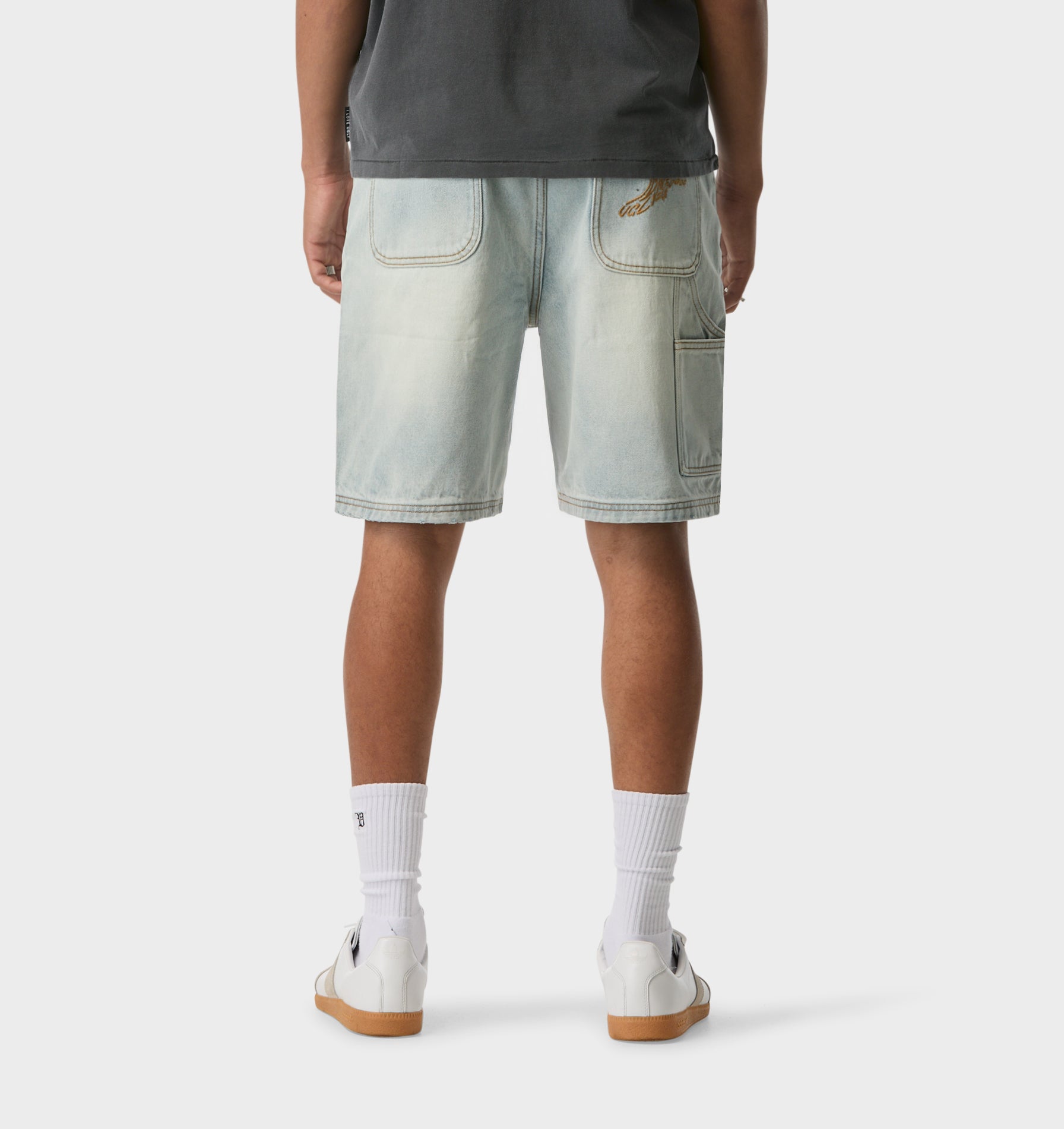 Clean Carpenter Short - Light Vintage Blue