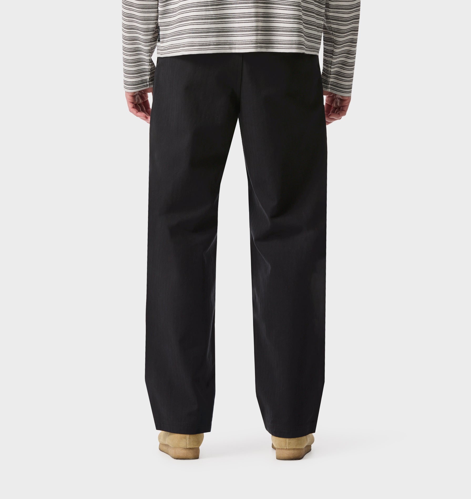 Twin Pleat Pant - Black