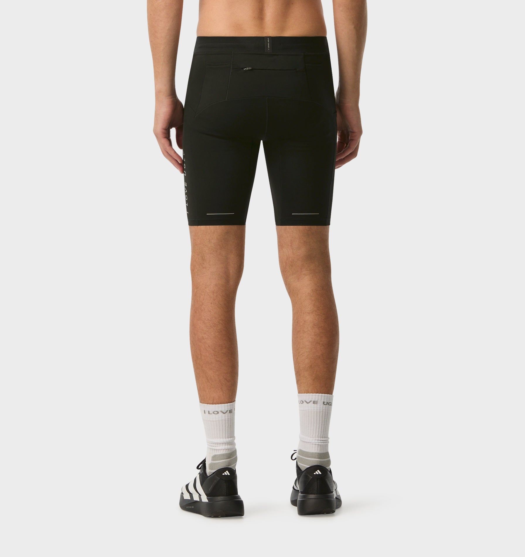 Leo Performance Lined Half Tight - Black