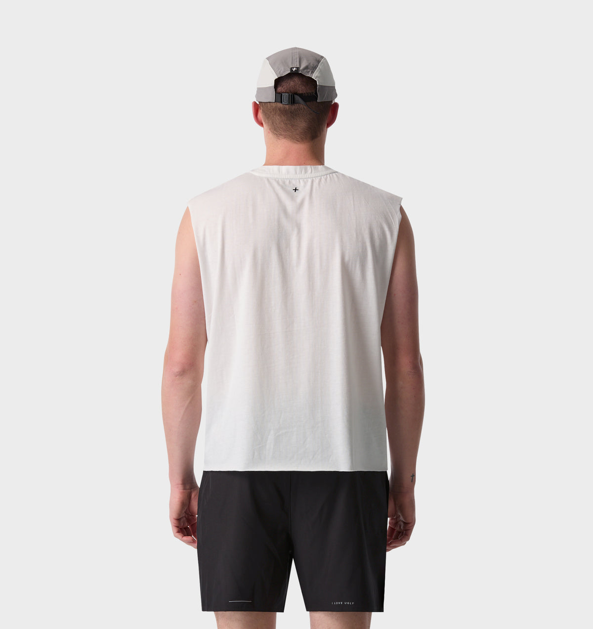 Dogs Cotton Active Crop Tank - Aged White