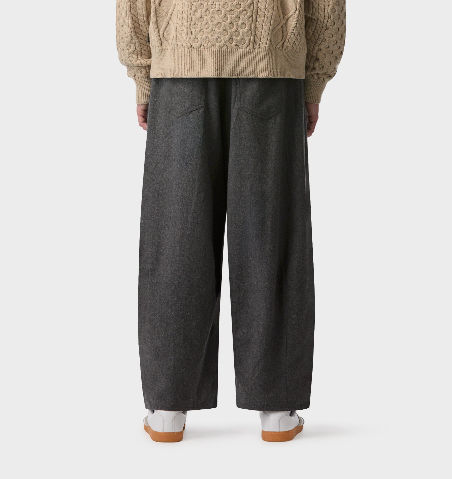 Akashi Wool Pant - Grey Marle