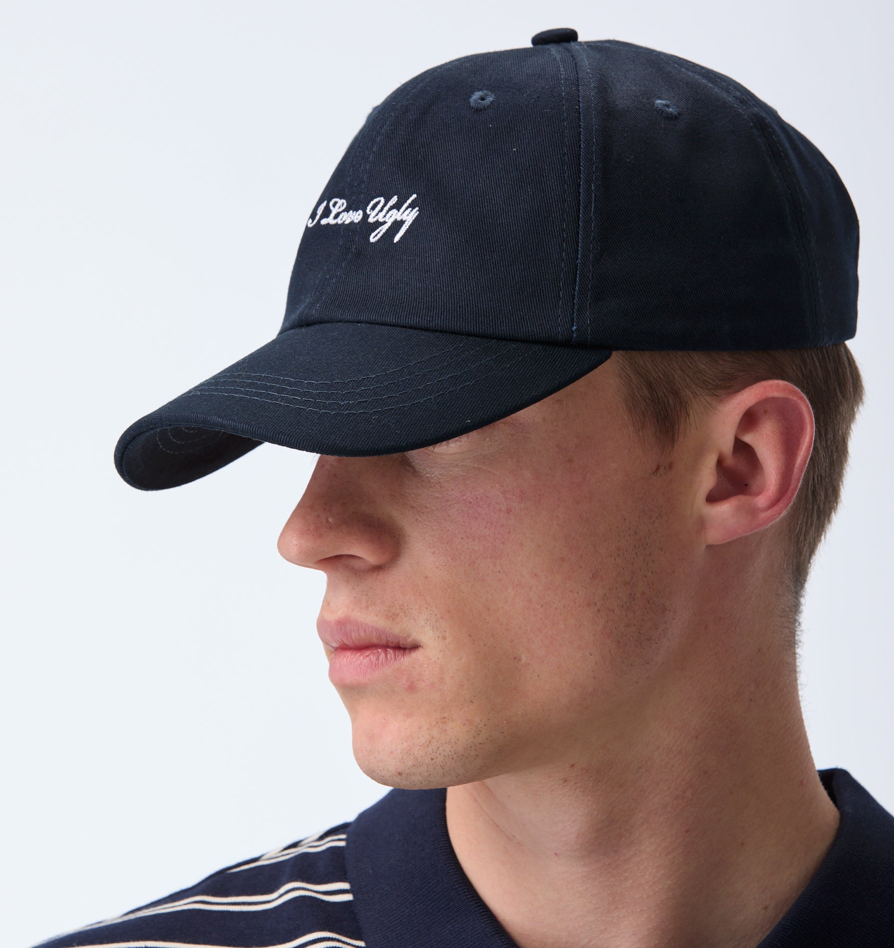 ILU Script Logo Cap - Dark Navy