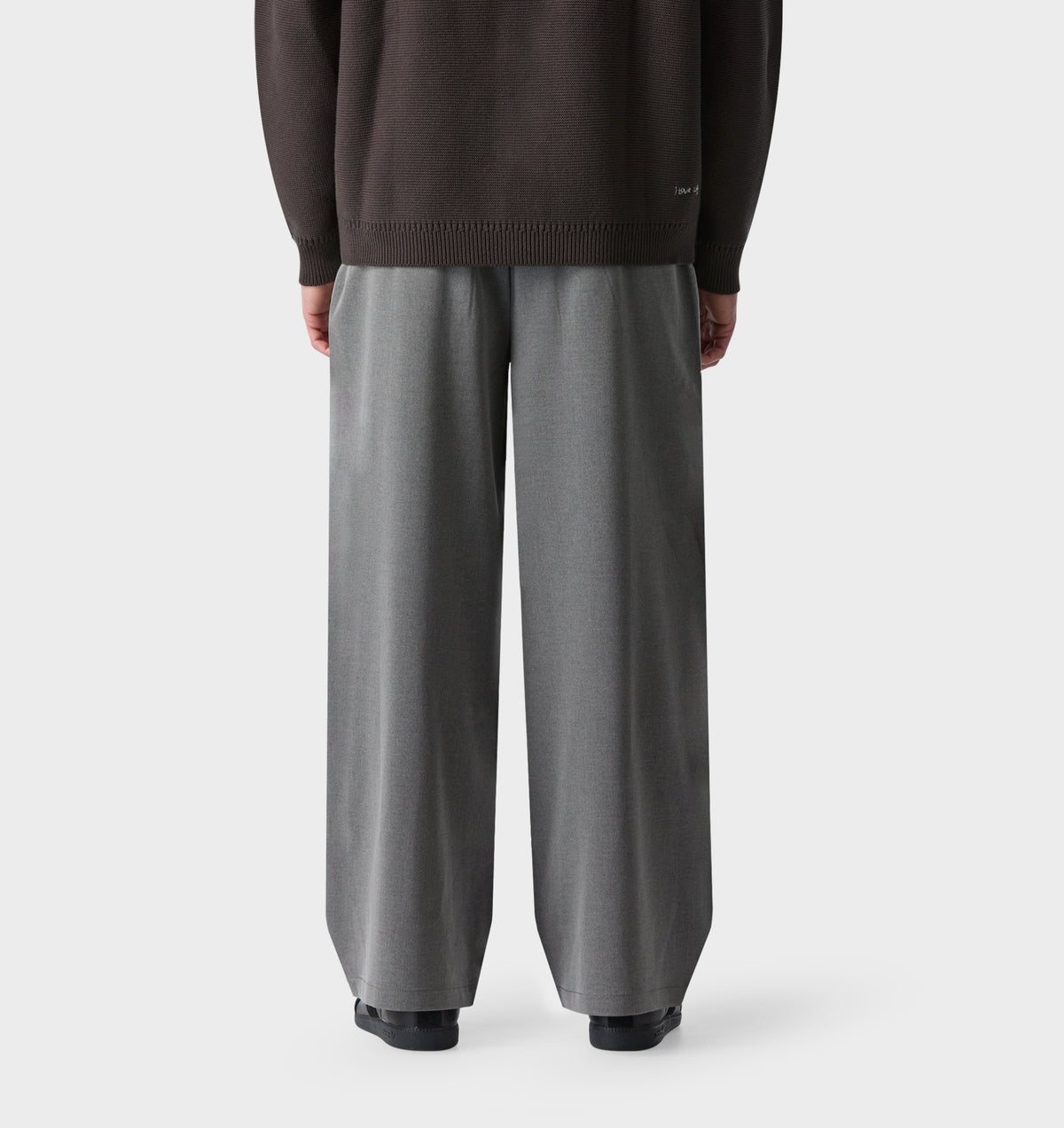 Albert Pleated Pant - Grey Marle