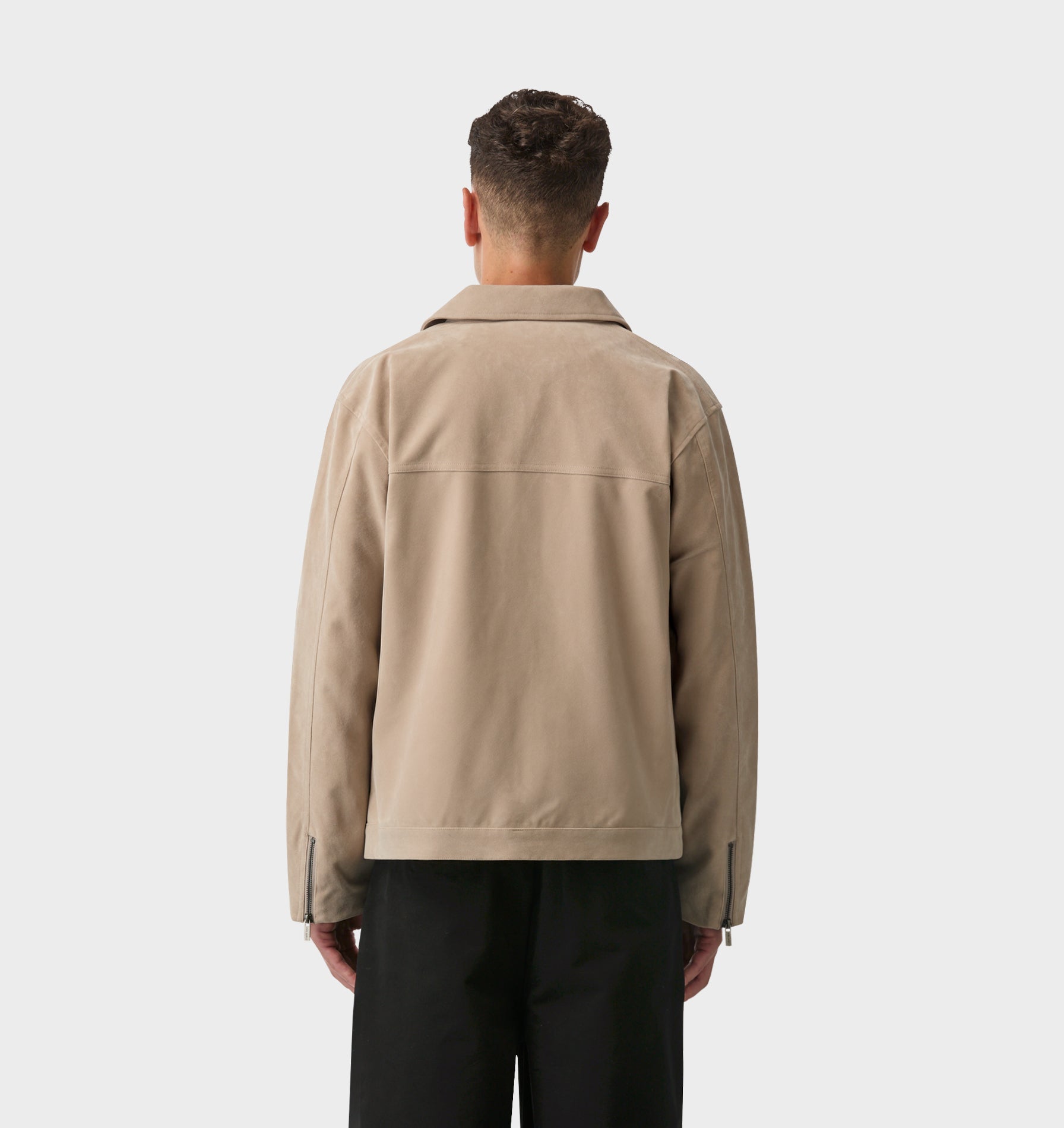Mason Suede Jacket - Stone