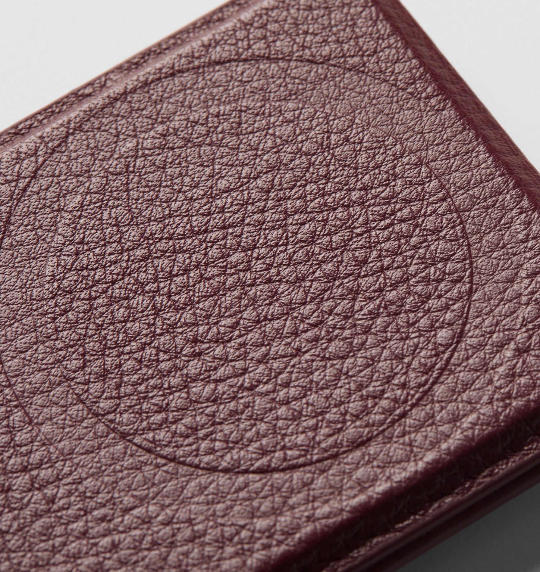 MagSafe Leather Card Holder - Burgundy