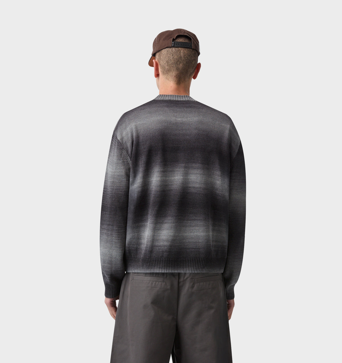 Lightweight Crop Knit Sweater - Gradient
