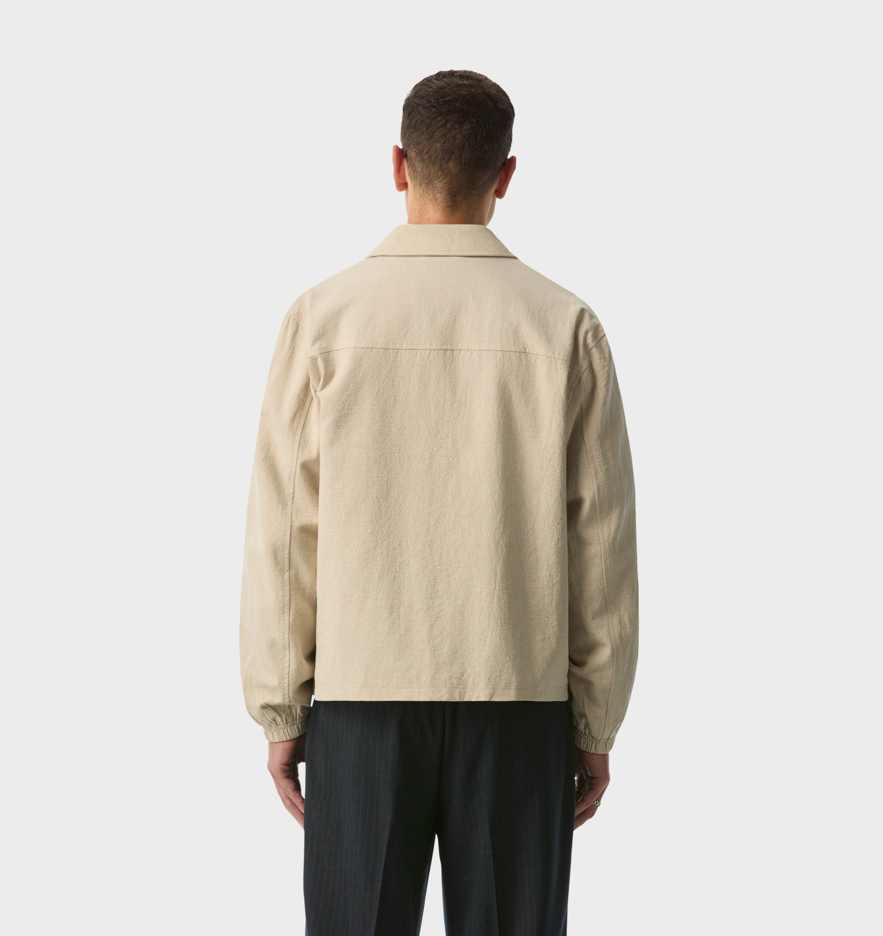 Linen Poker Jacket - Bone