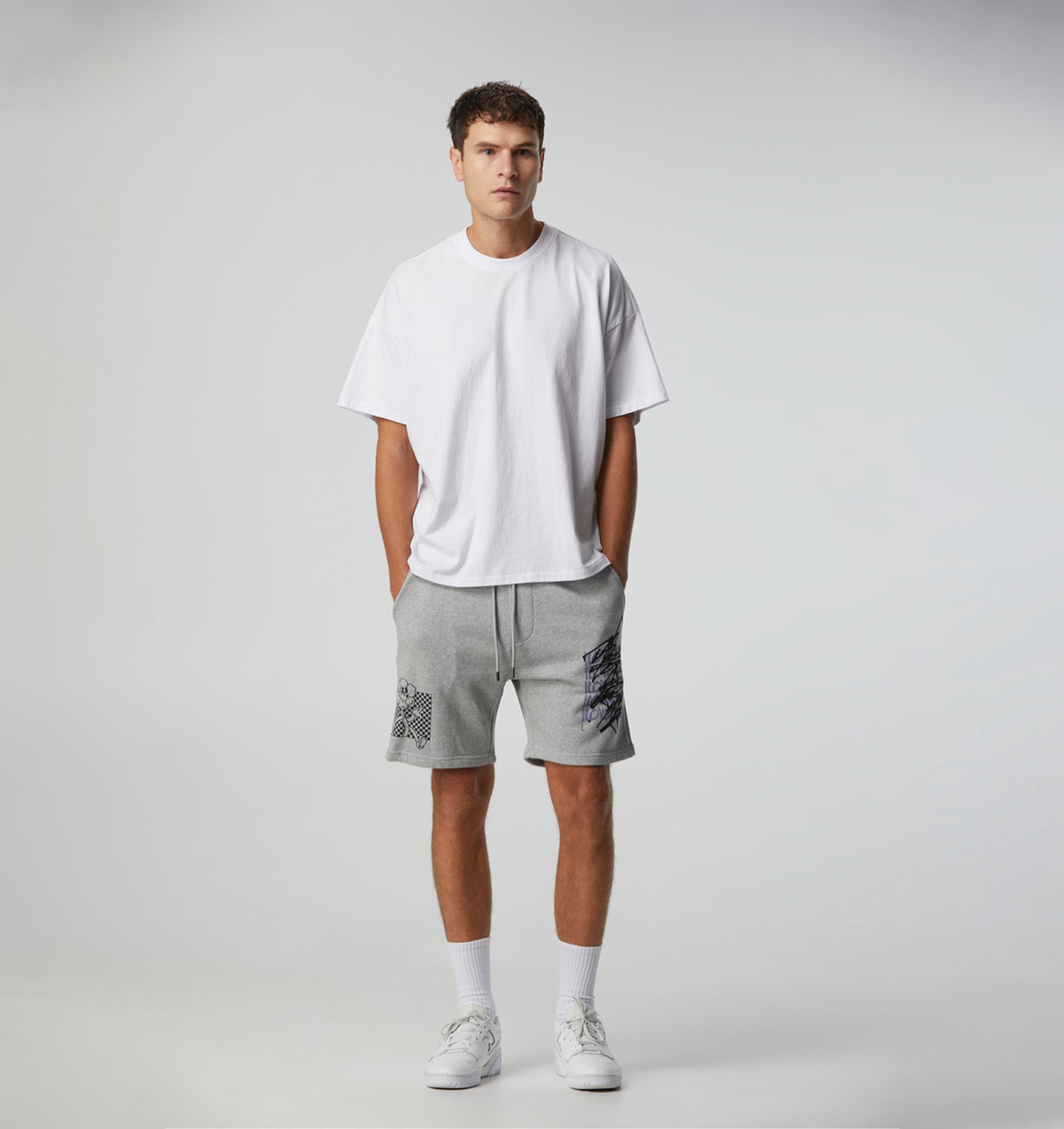 Random Ideas Trackie Short - Vintage Grey
