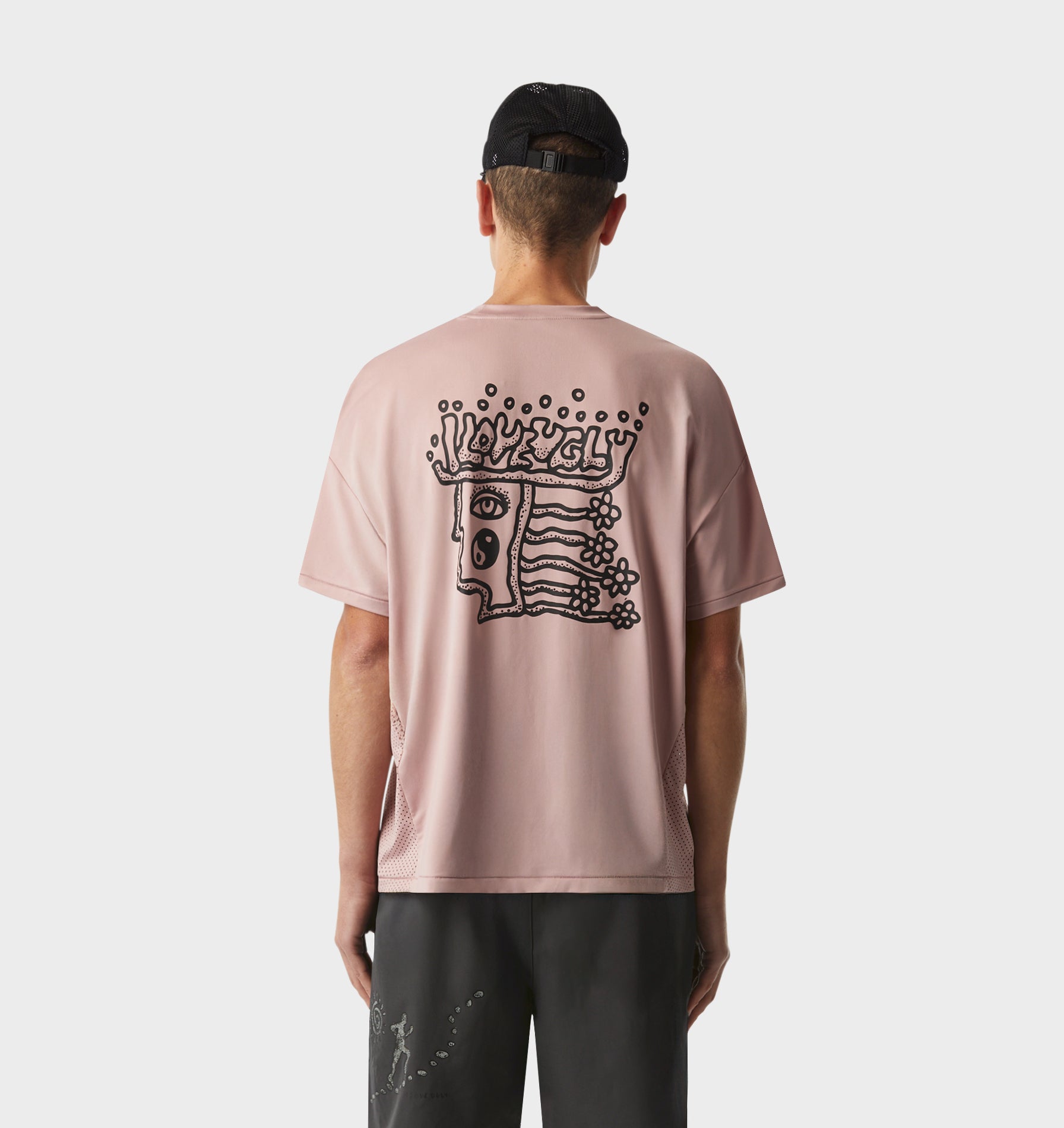 Rebelyuth Active Lewi Tee - Dusky Pink