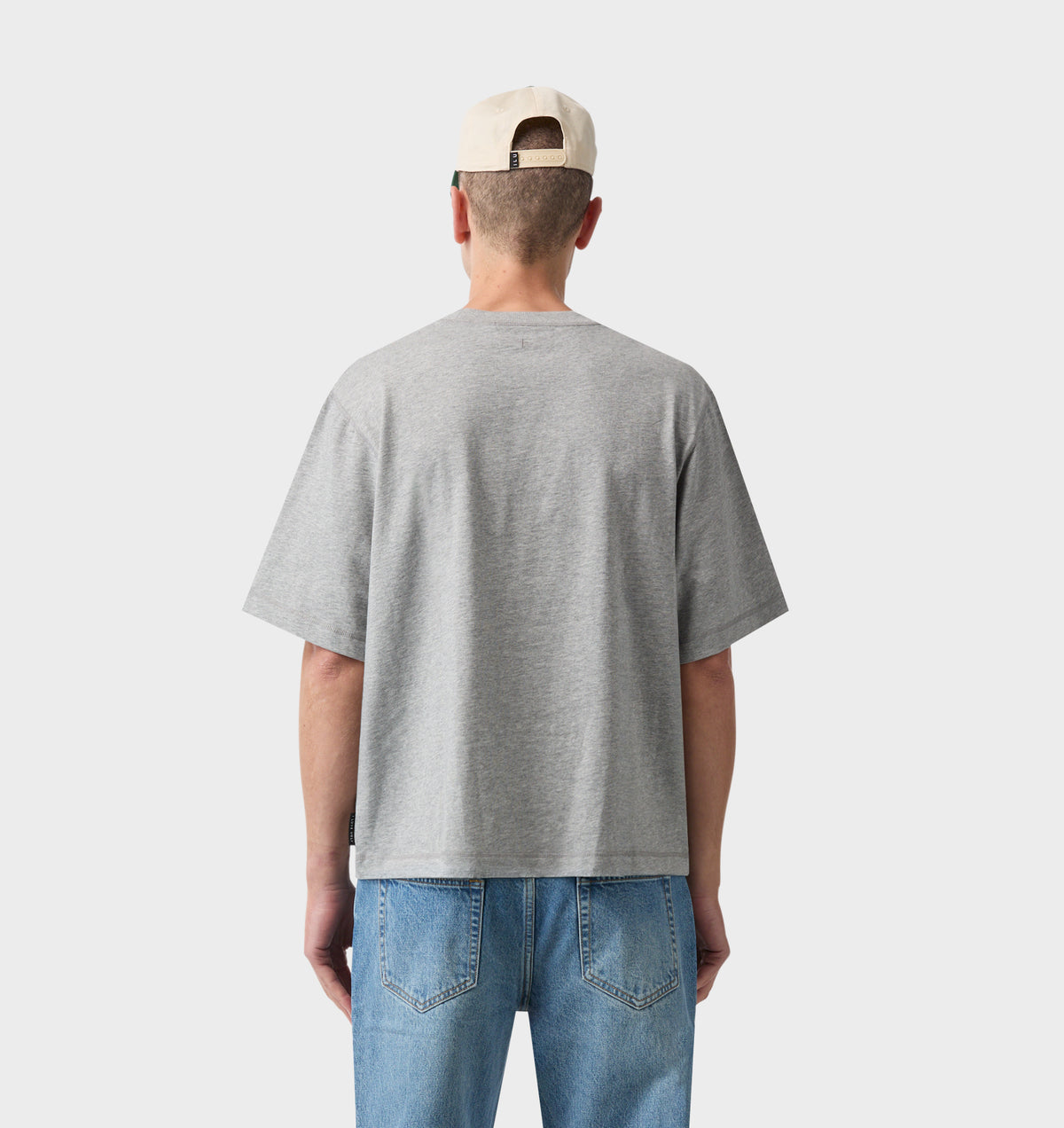 Crop Box Tee - Heather Grey