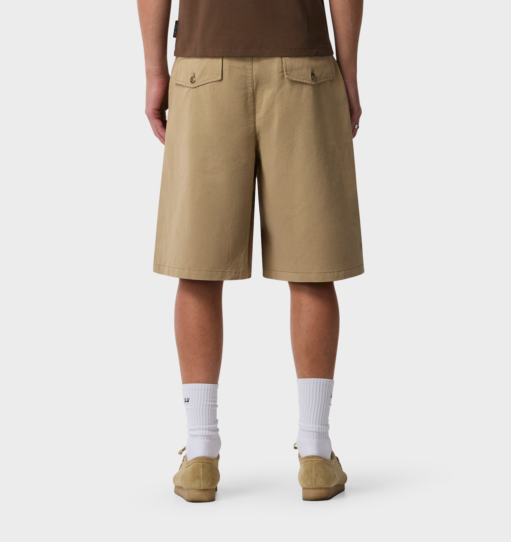 Wide Pleat Short - Sandstone | I Love Ugly