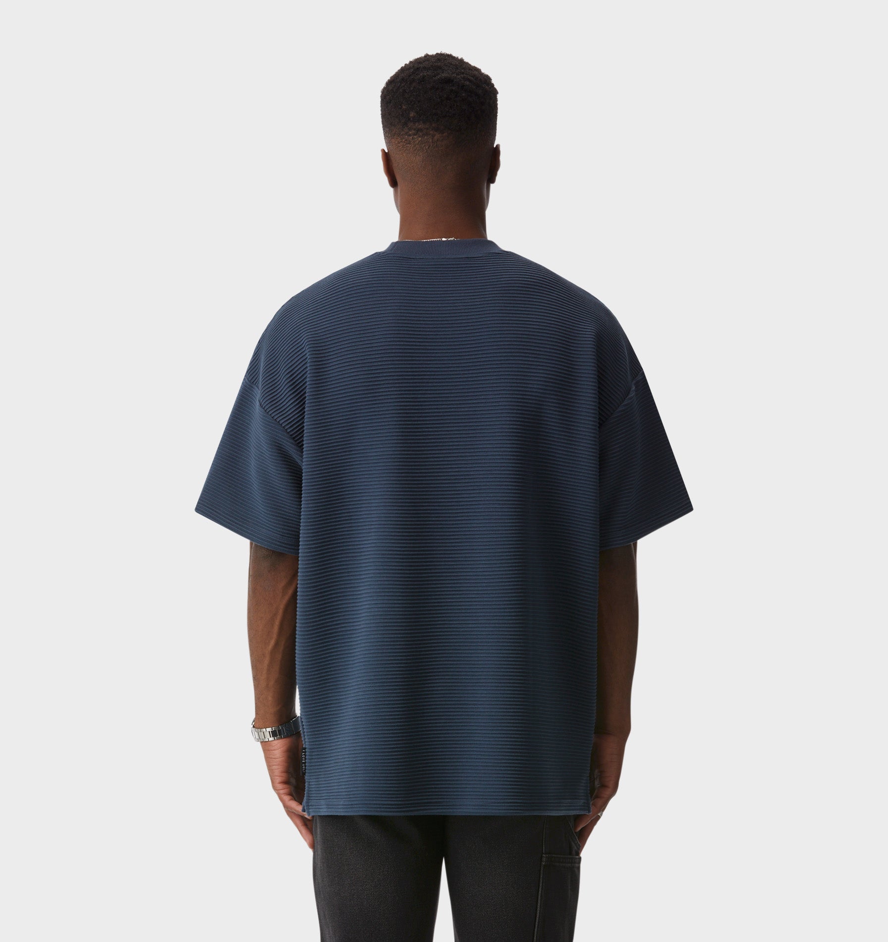 Corrugated Box Tee - Indigo