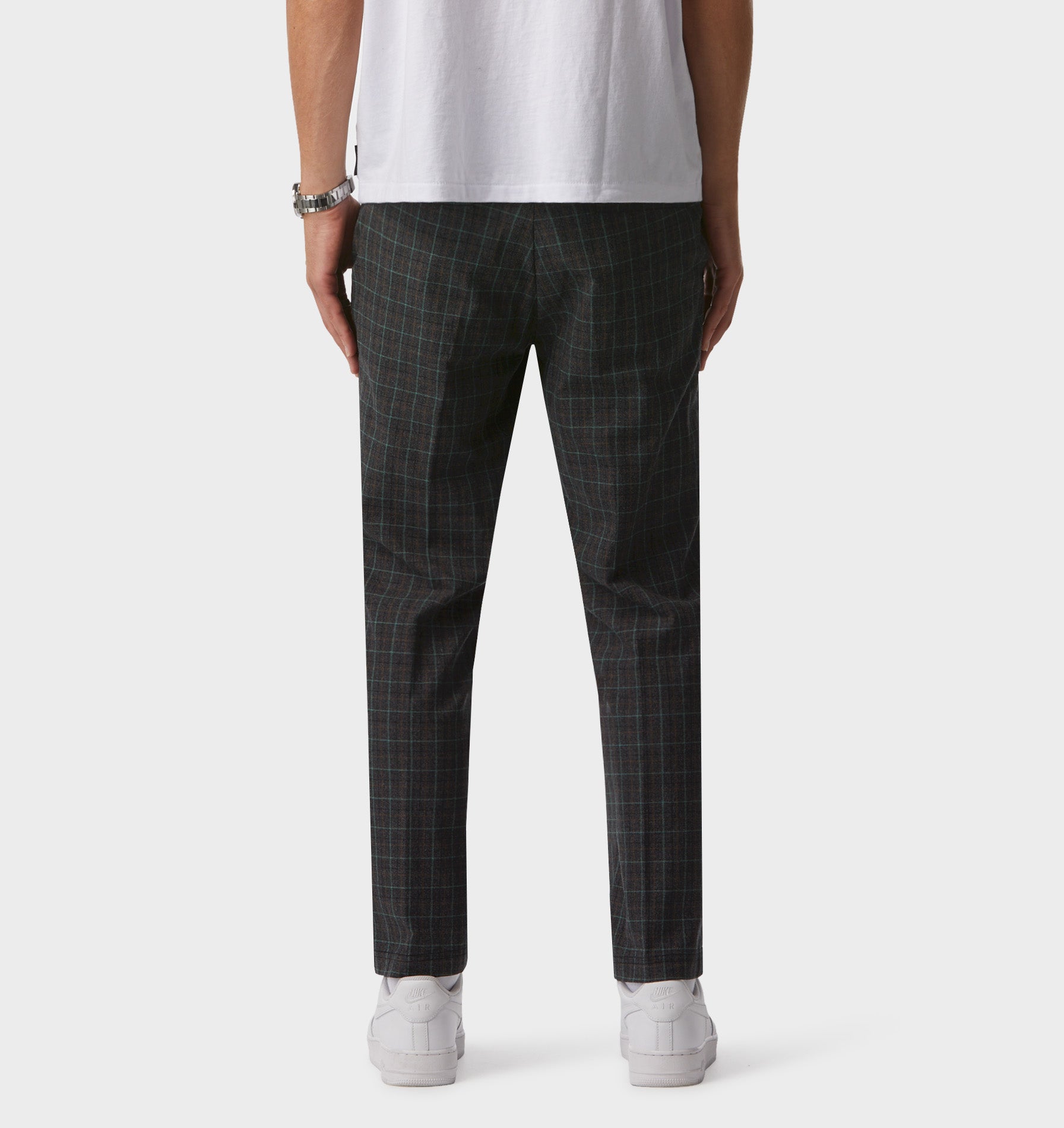 Slim Kobe Pant - Tall - Charcoal/Green Check