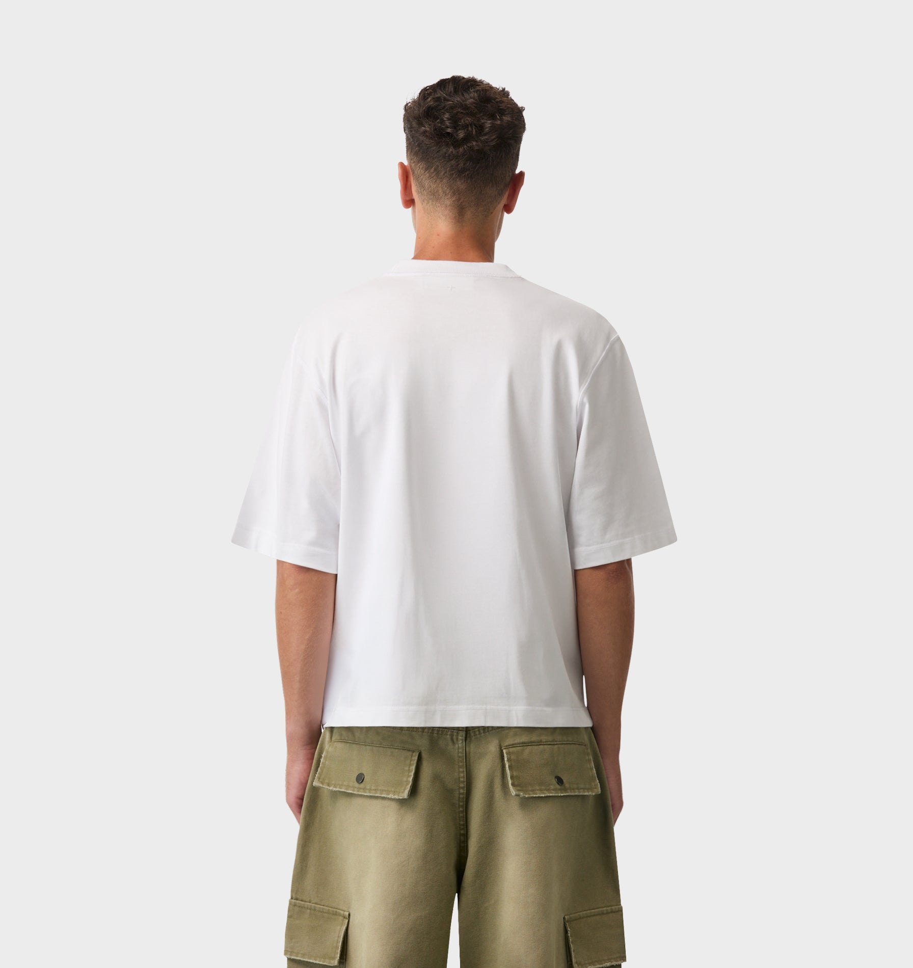 Medusa Crop Box Tee - White