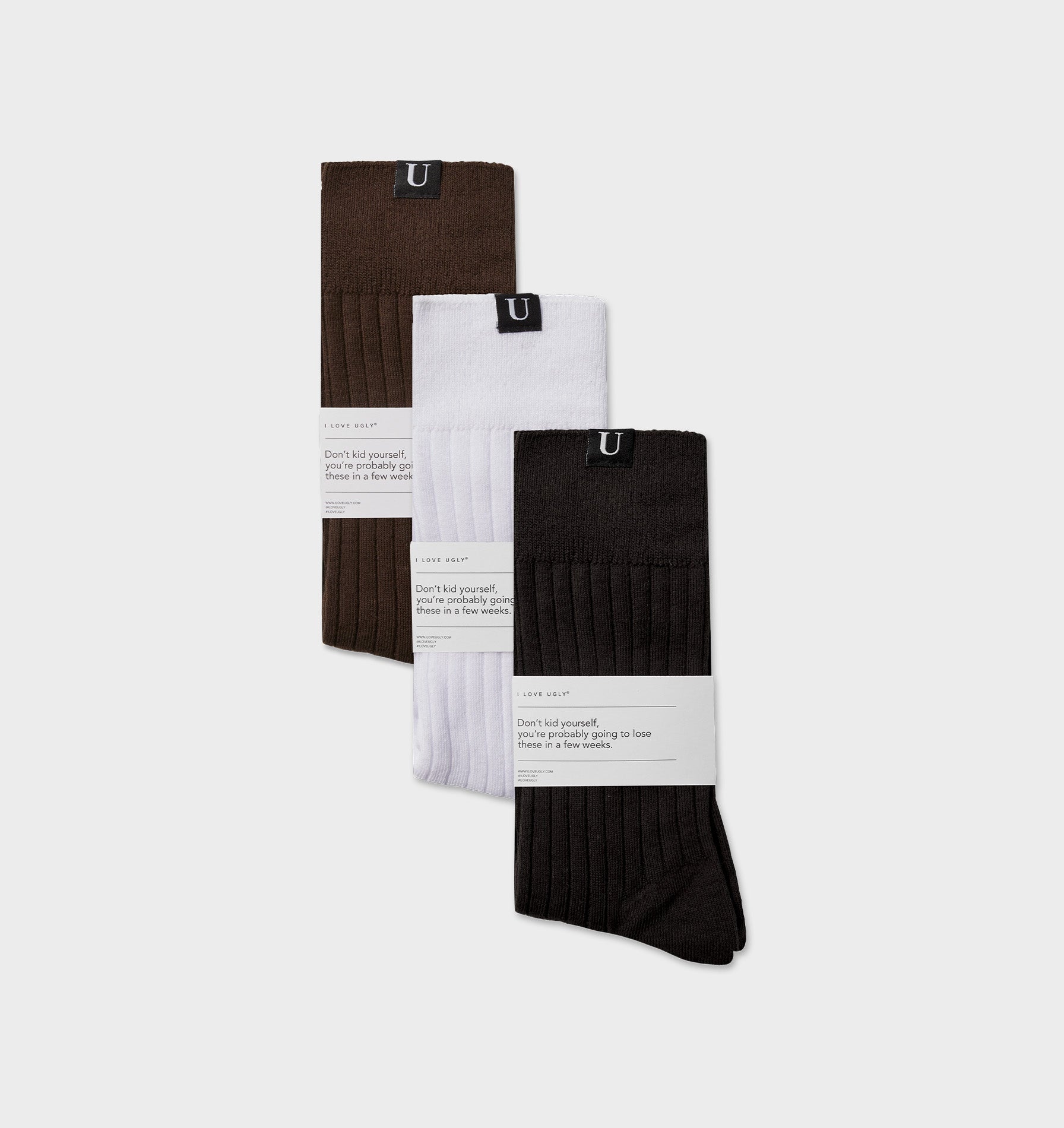 Ribbed Sock - Black