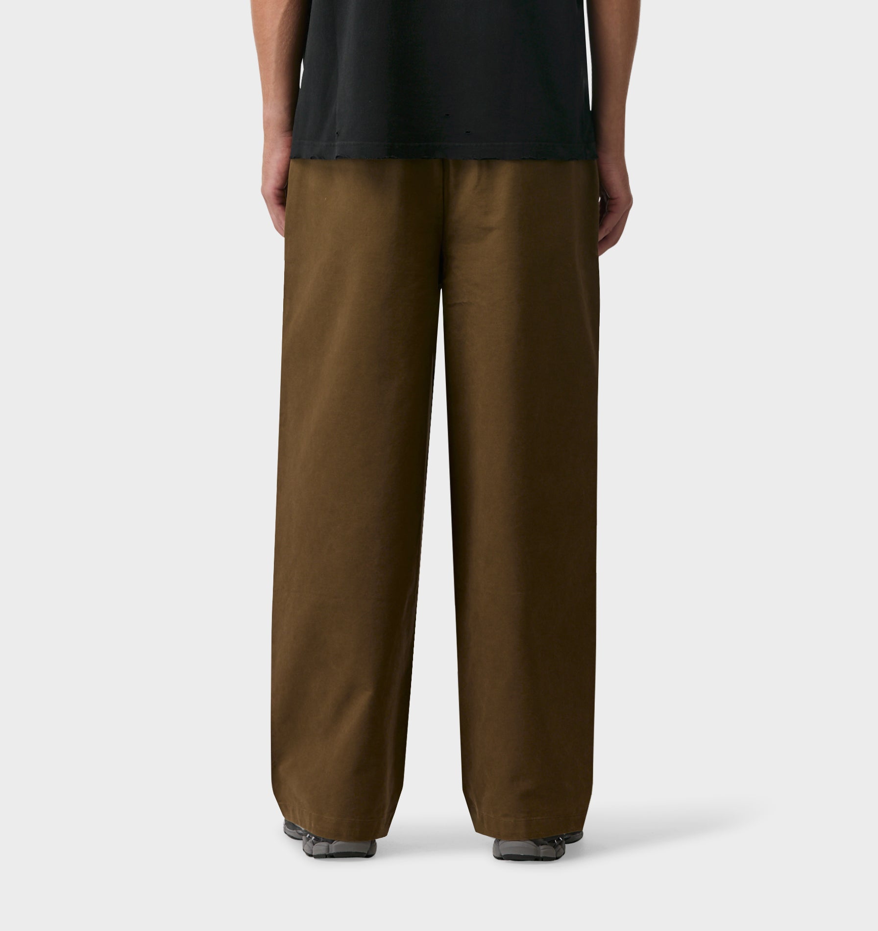 Wide Leg Pleat Pant - Khaki | I Love Ugly