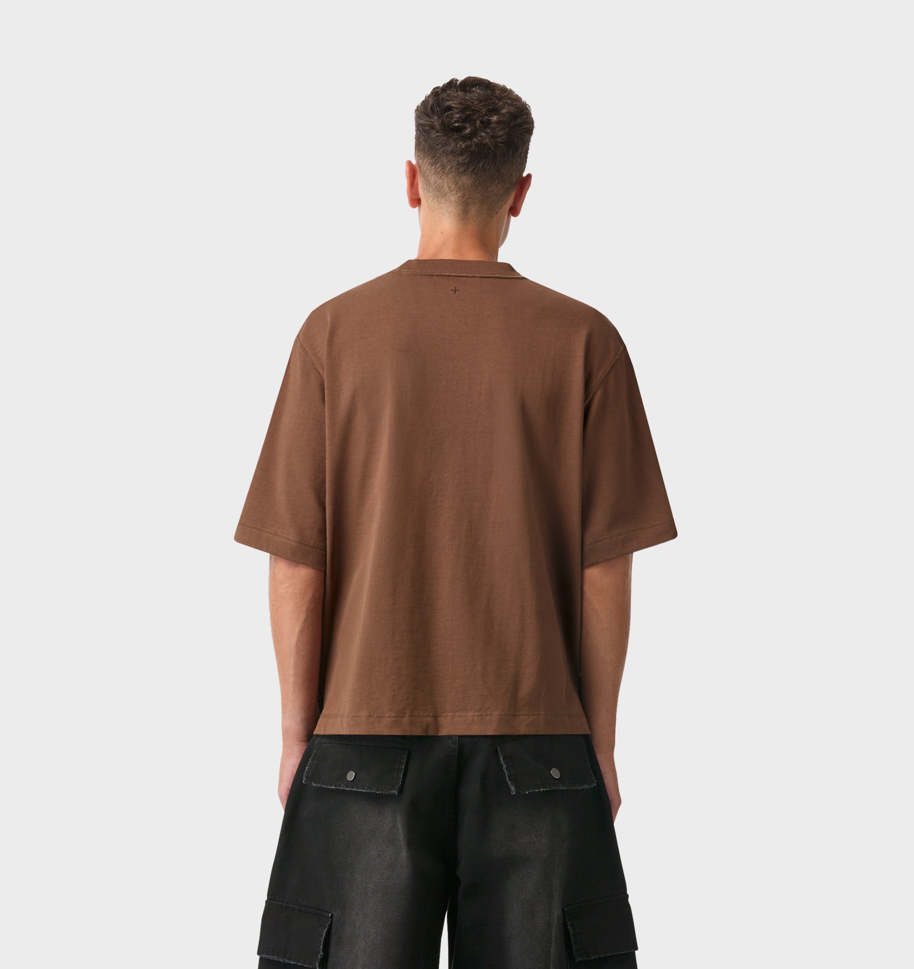 Crop Box Tee - Toffee