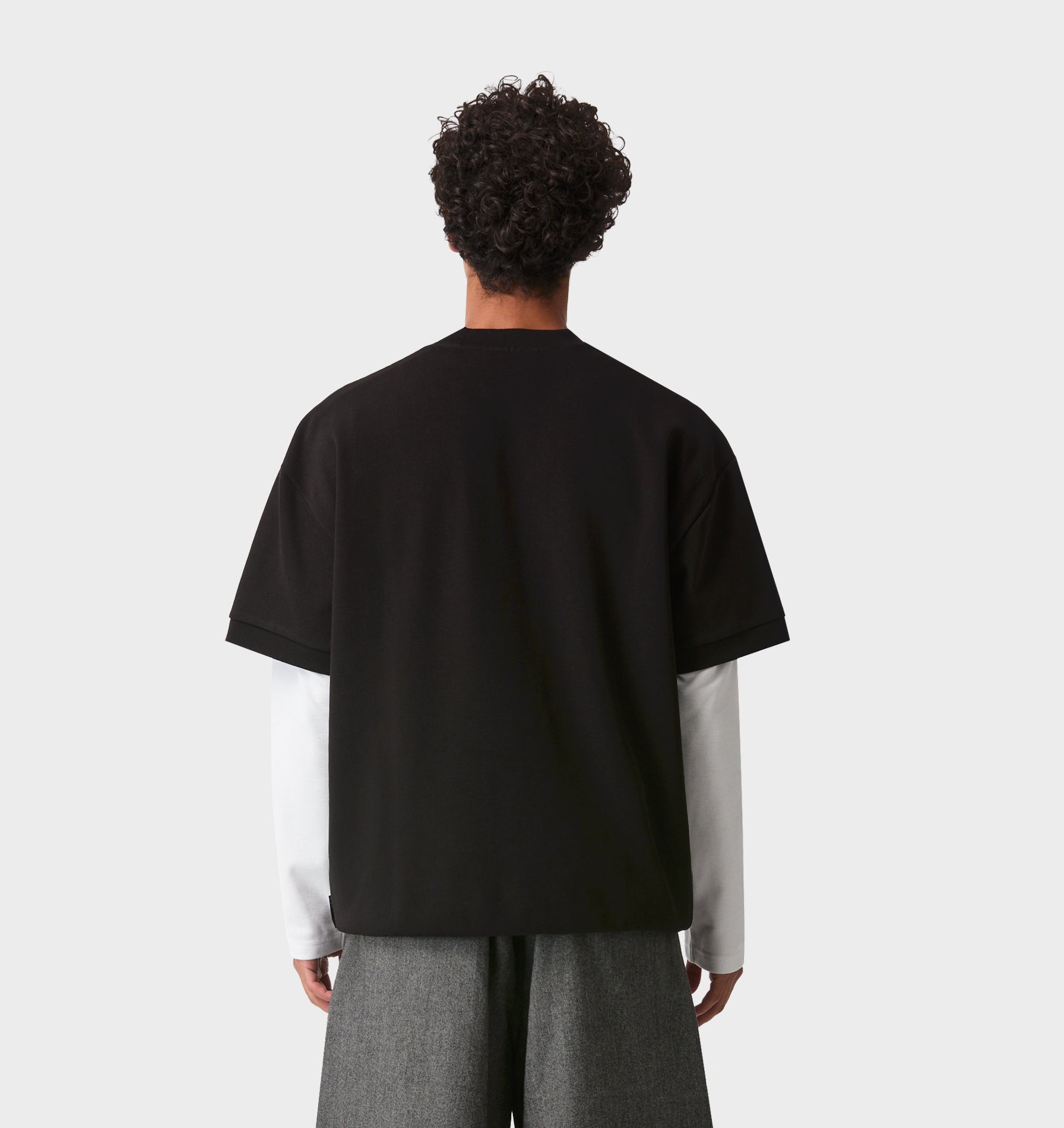 Heavy Cuff Box Tee - Black