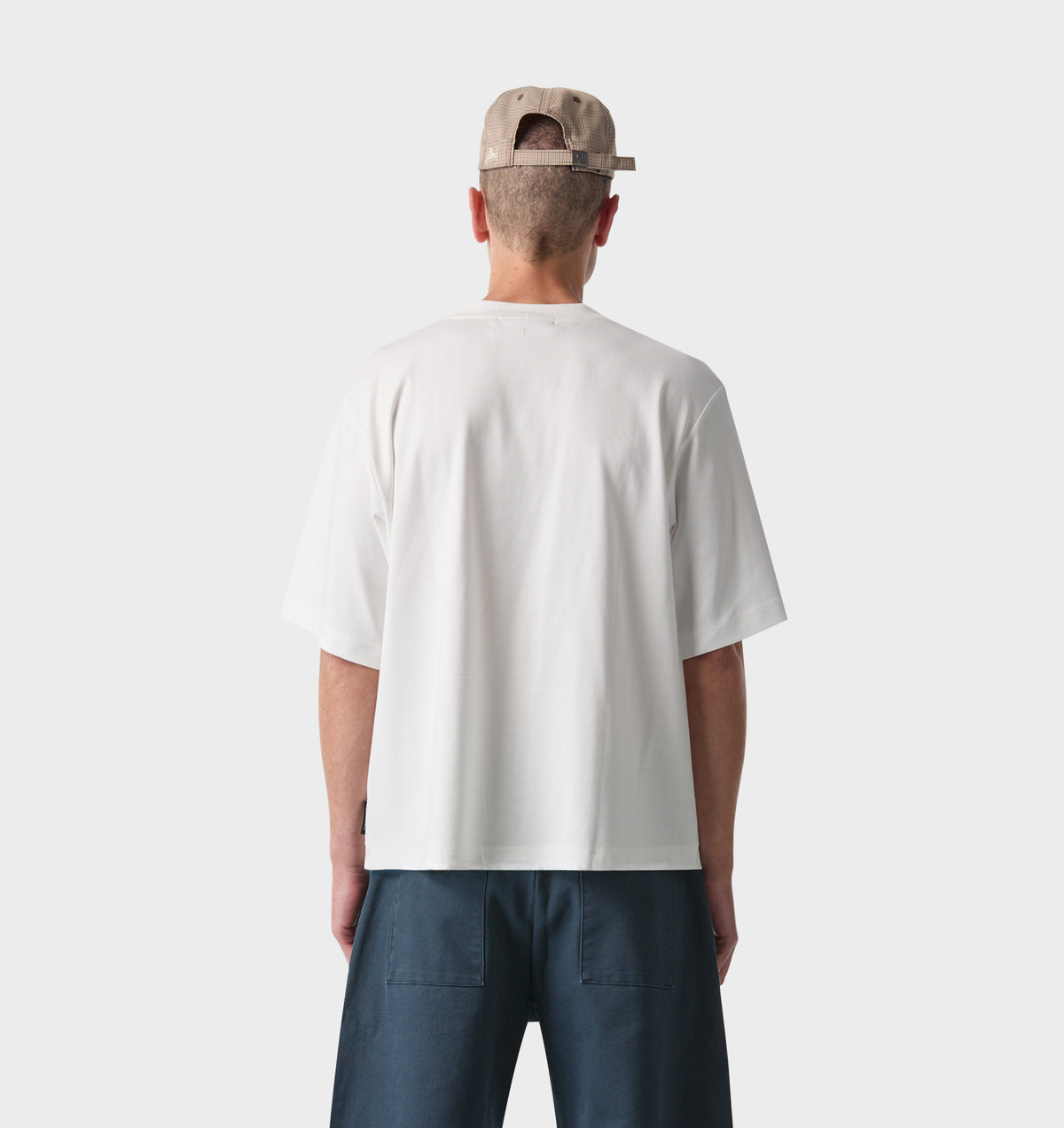 Interlock Crop Box Tee - White
