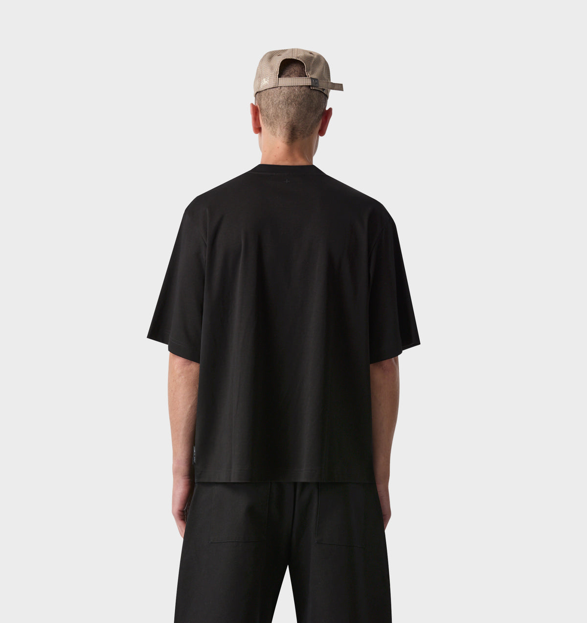 Interlock Crop Box Tee - Black