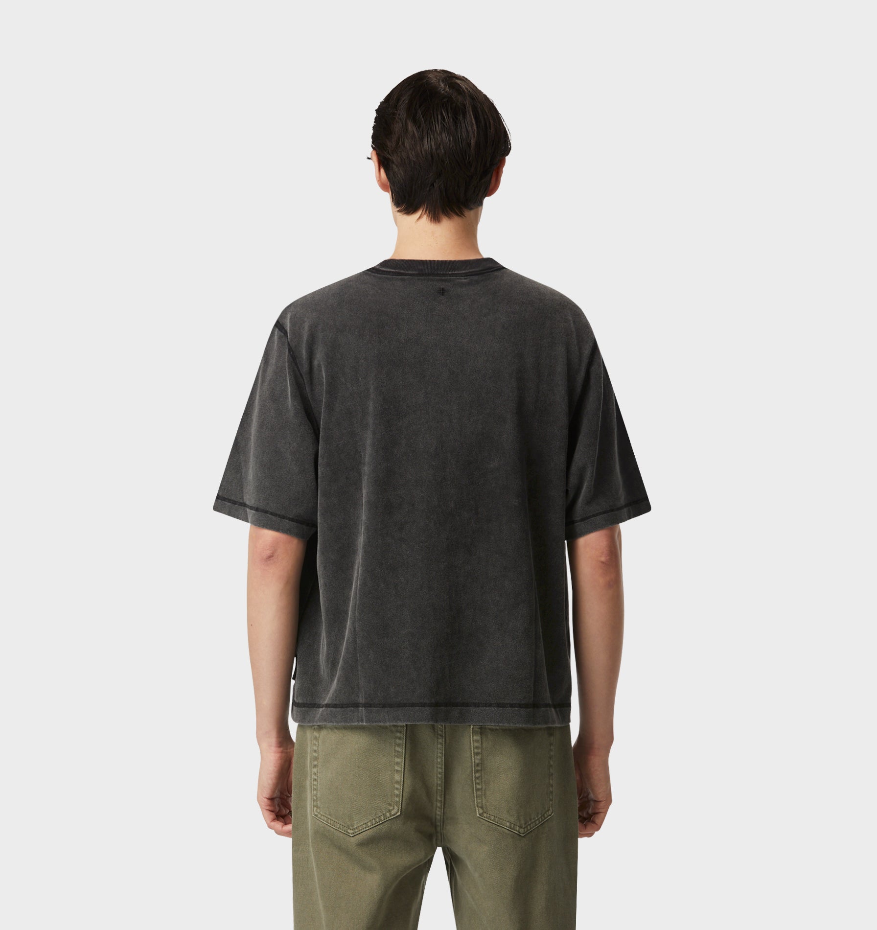 Box Crop Tee - Acid Black