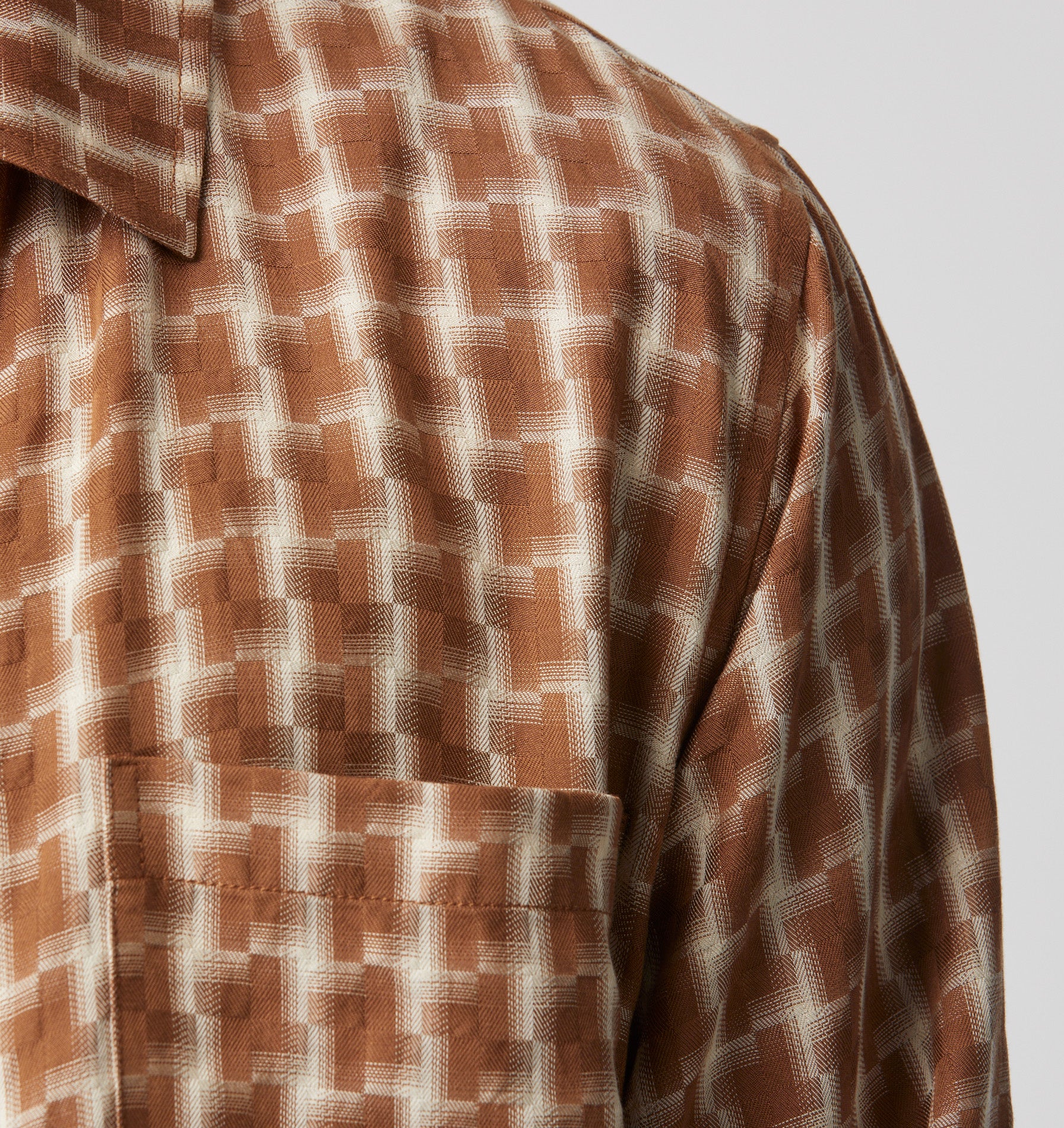 Dutton LS Shirt - Brown Check