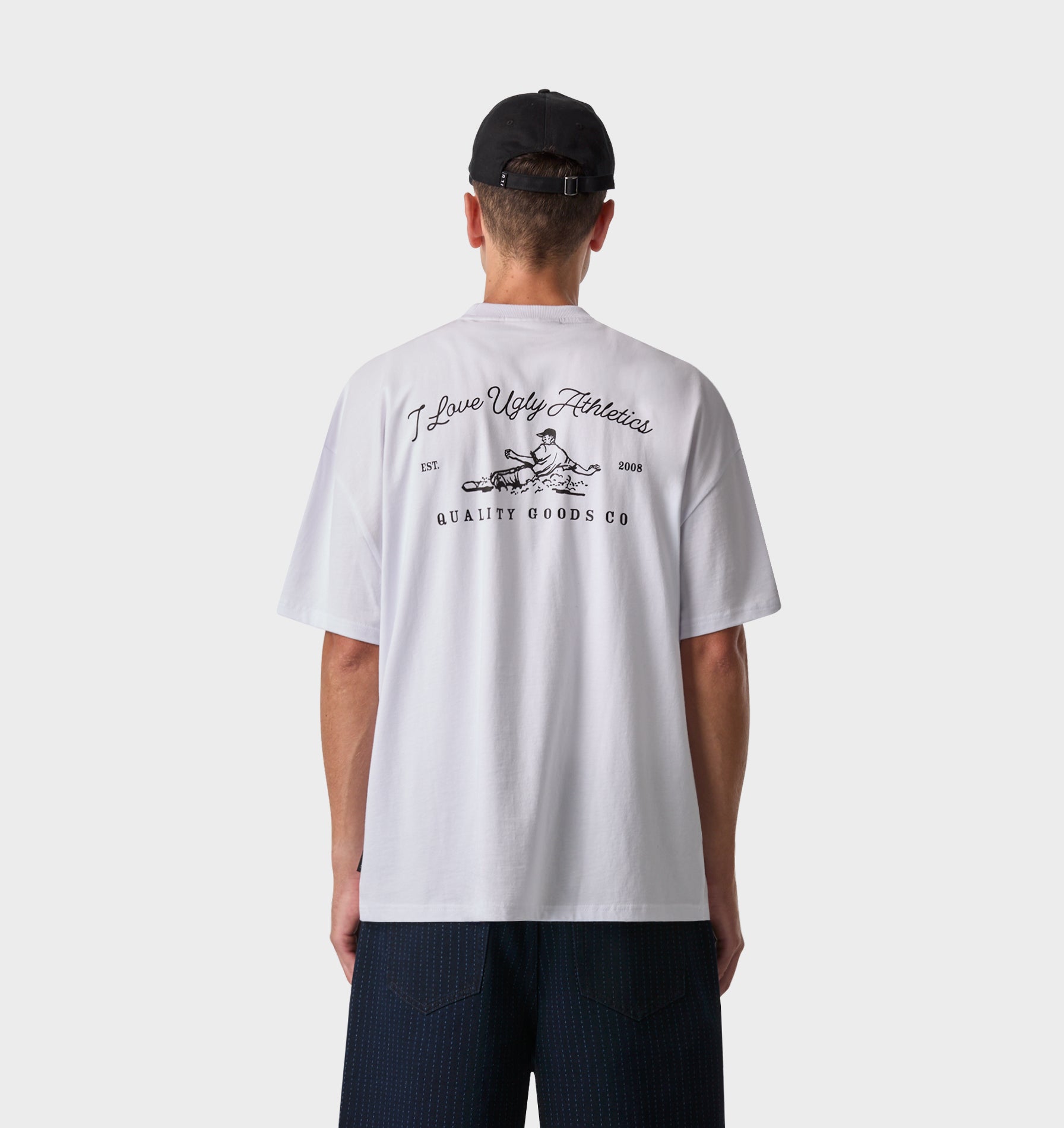 Athletics Box Tee 2.0 - White | I Love Ugly