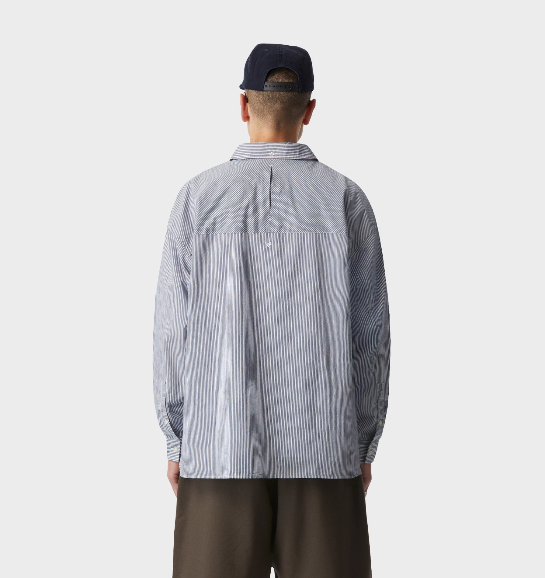 Kingston Overshirt - Blue/White Stripe