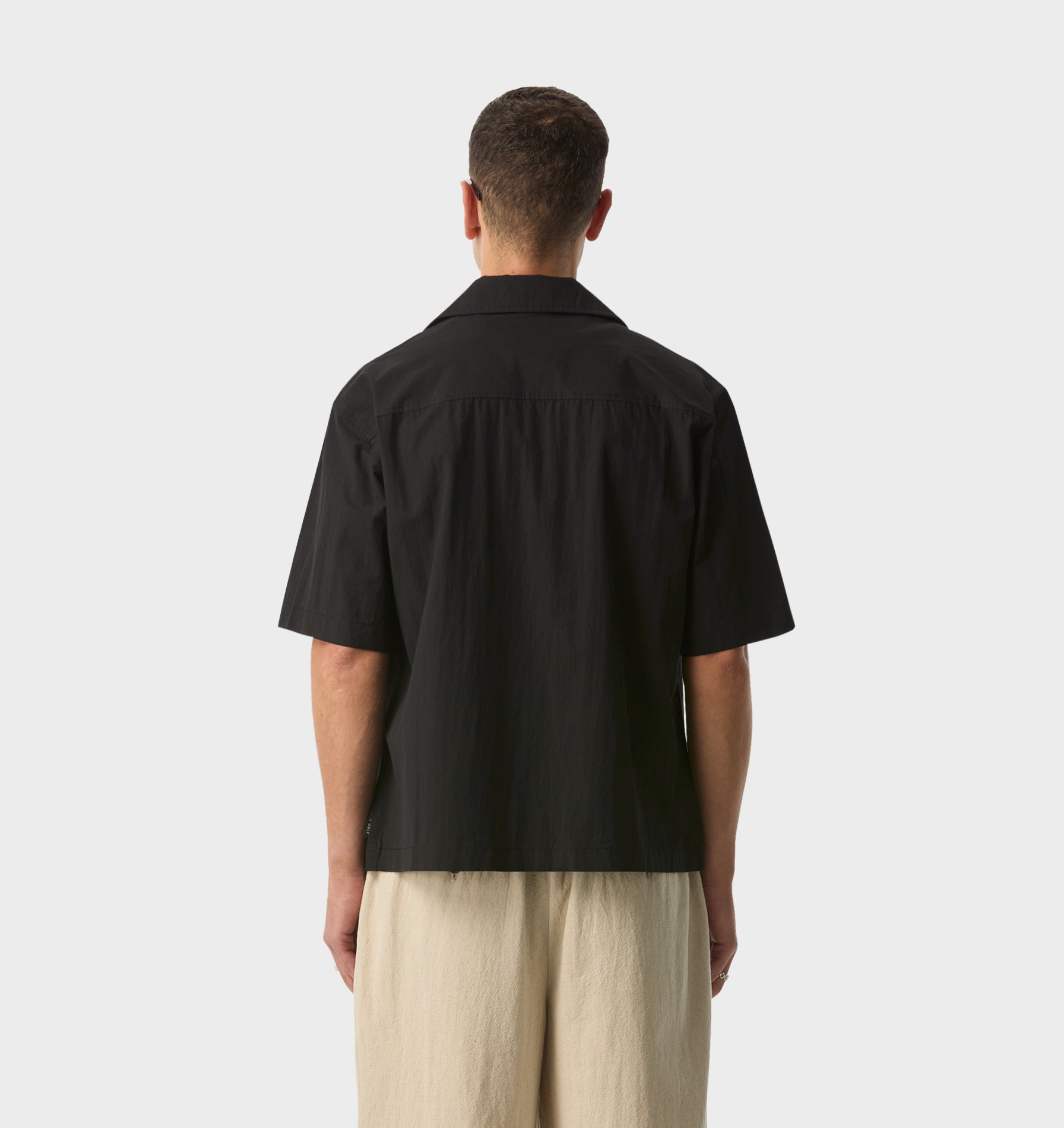 Box Cuban Collar Shirt - Vintage Black | I Love Ugly