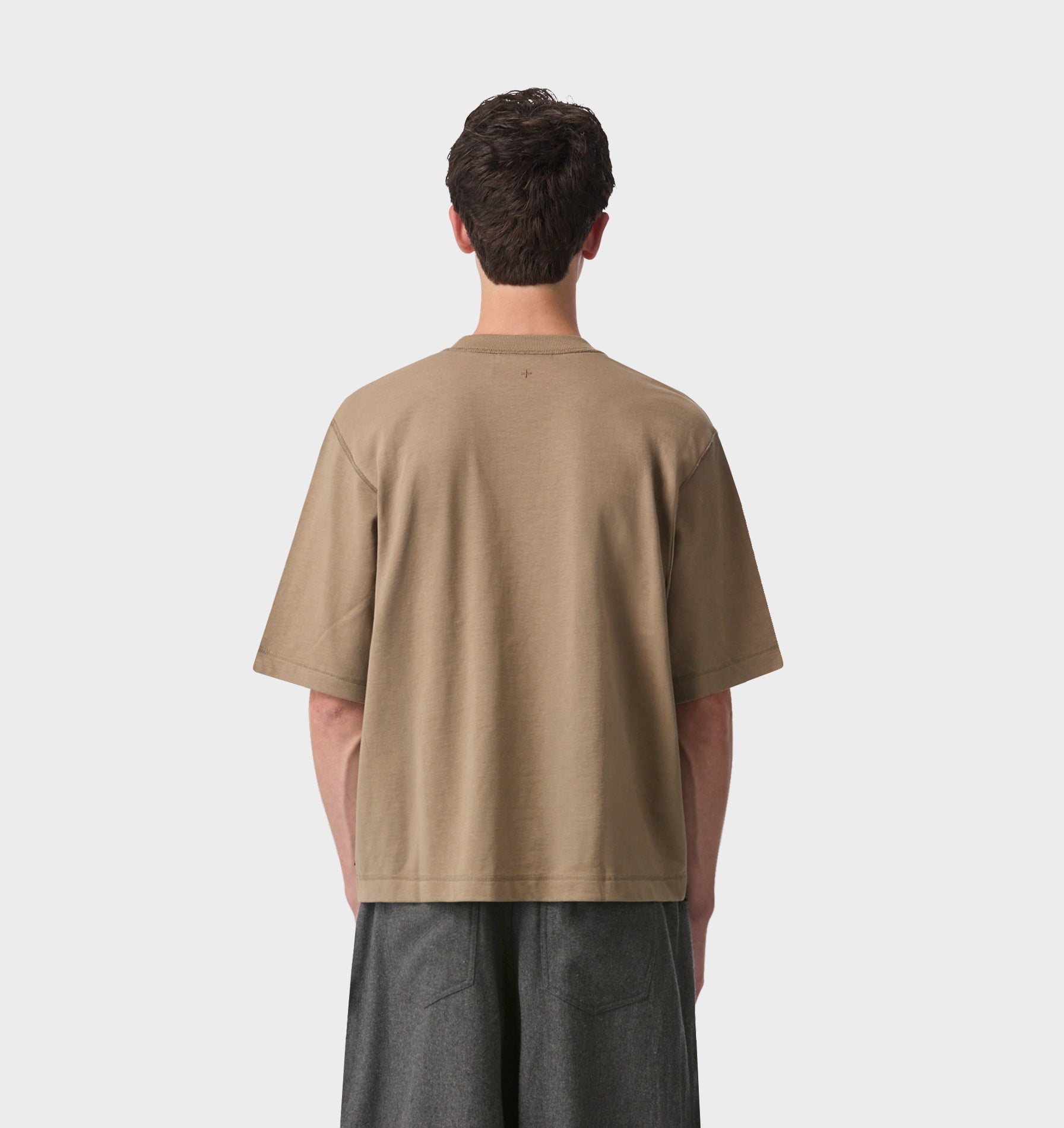Crop Box Tee - Truffle