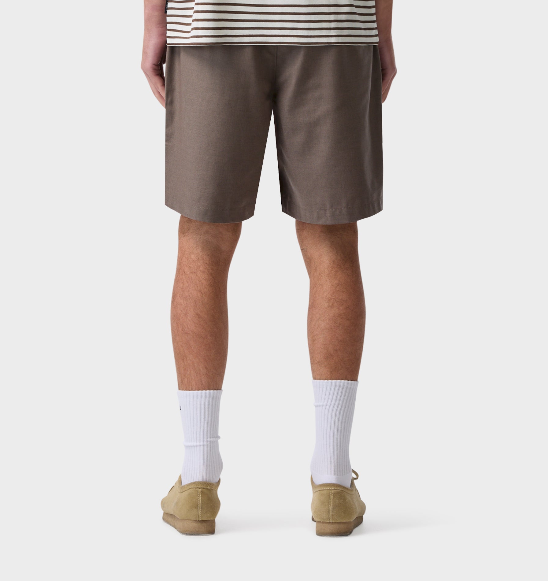 Quincy Pleated Short - Mushroom