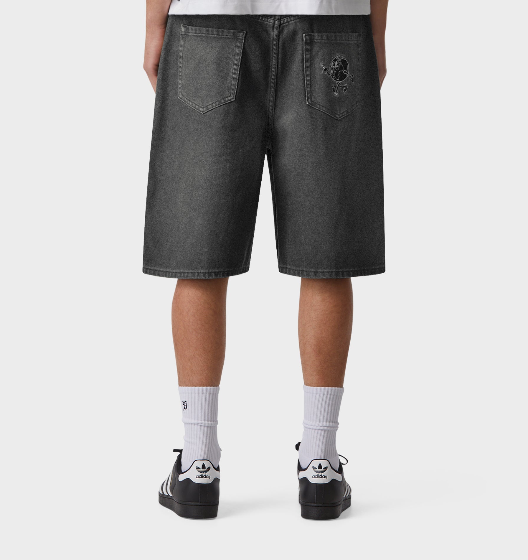 Wyatt Denim Short - Washed Vintage Black