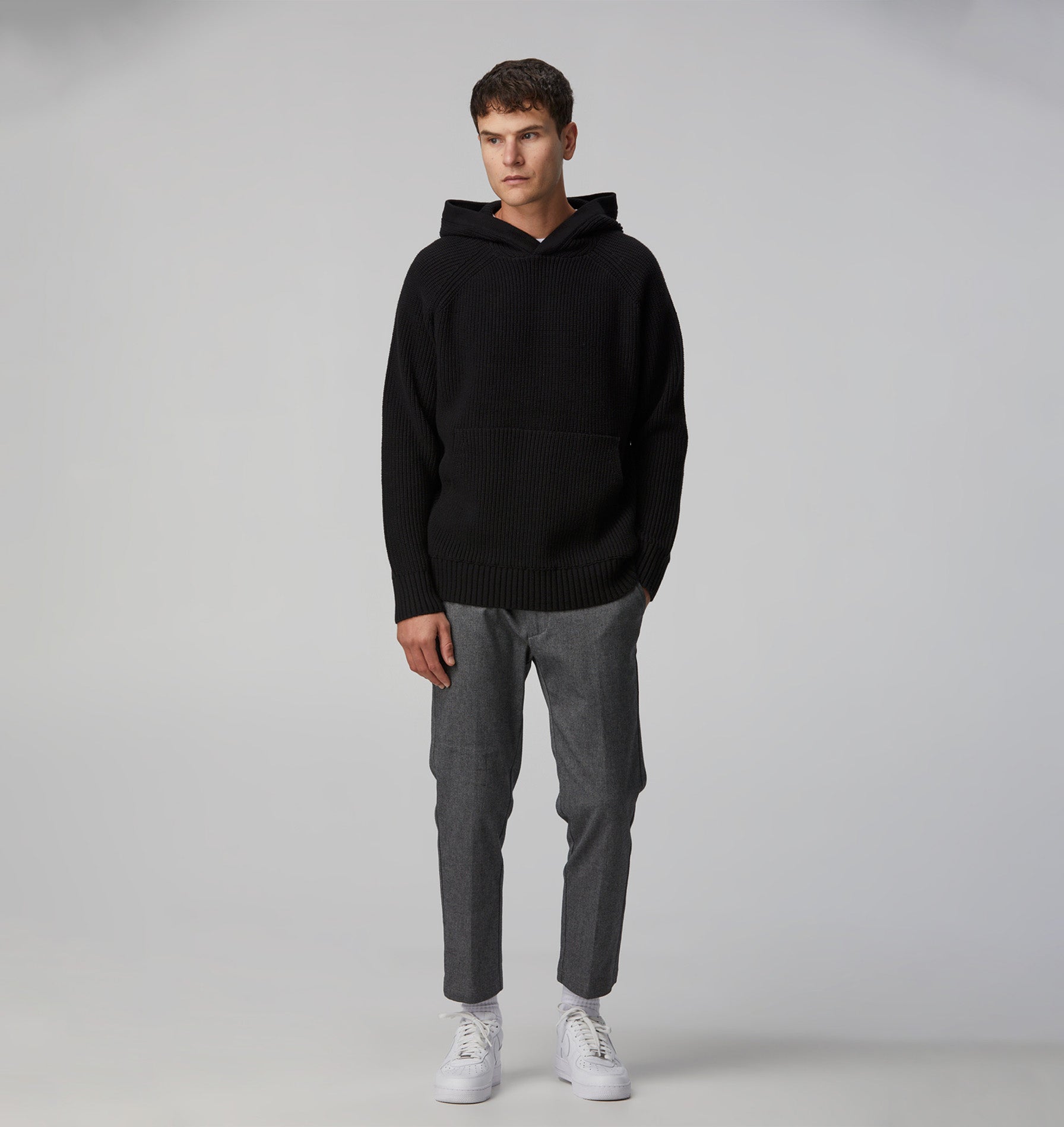 Waltz Knit Hood - Black
