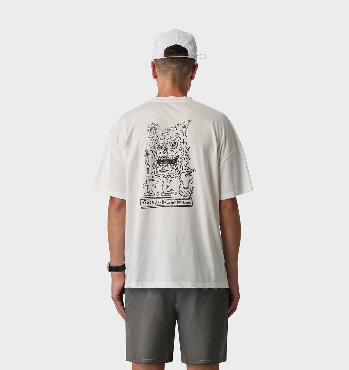 Peace Active Box Tee - Vintage White