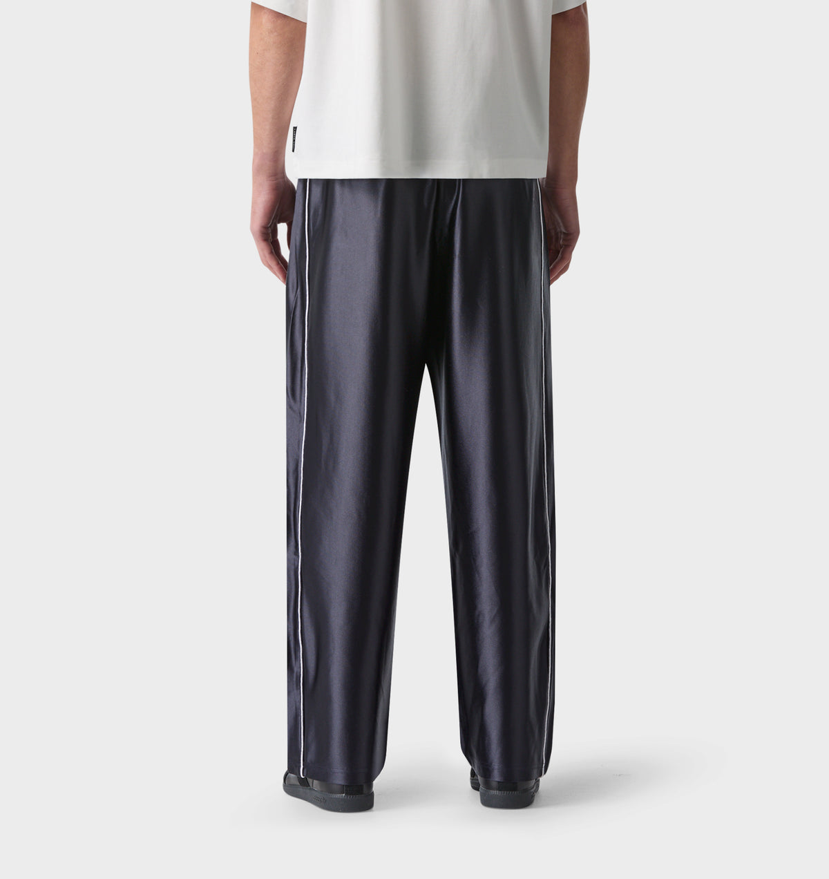 Satin Track Pant - Indigo