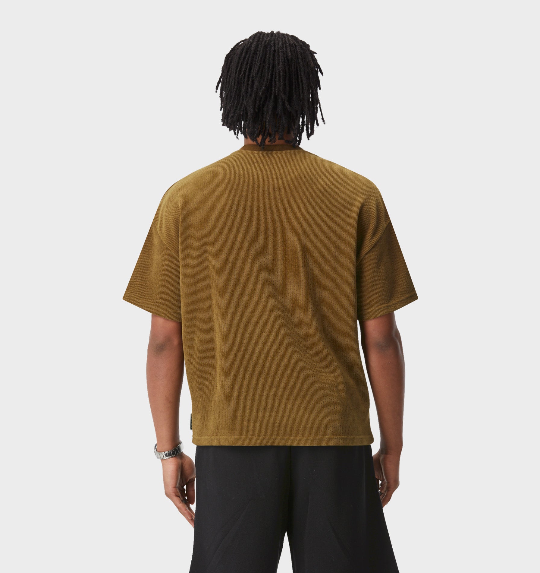 Textured Lewi Tee - Moss