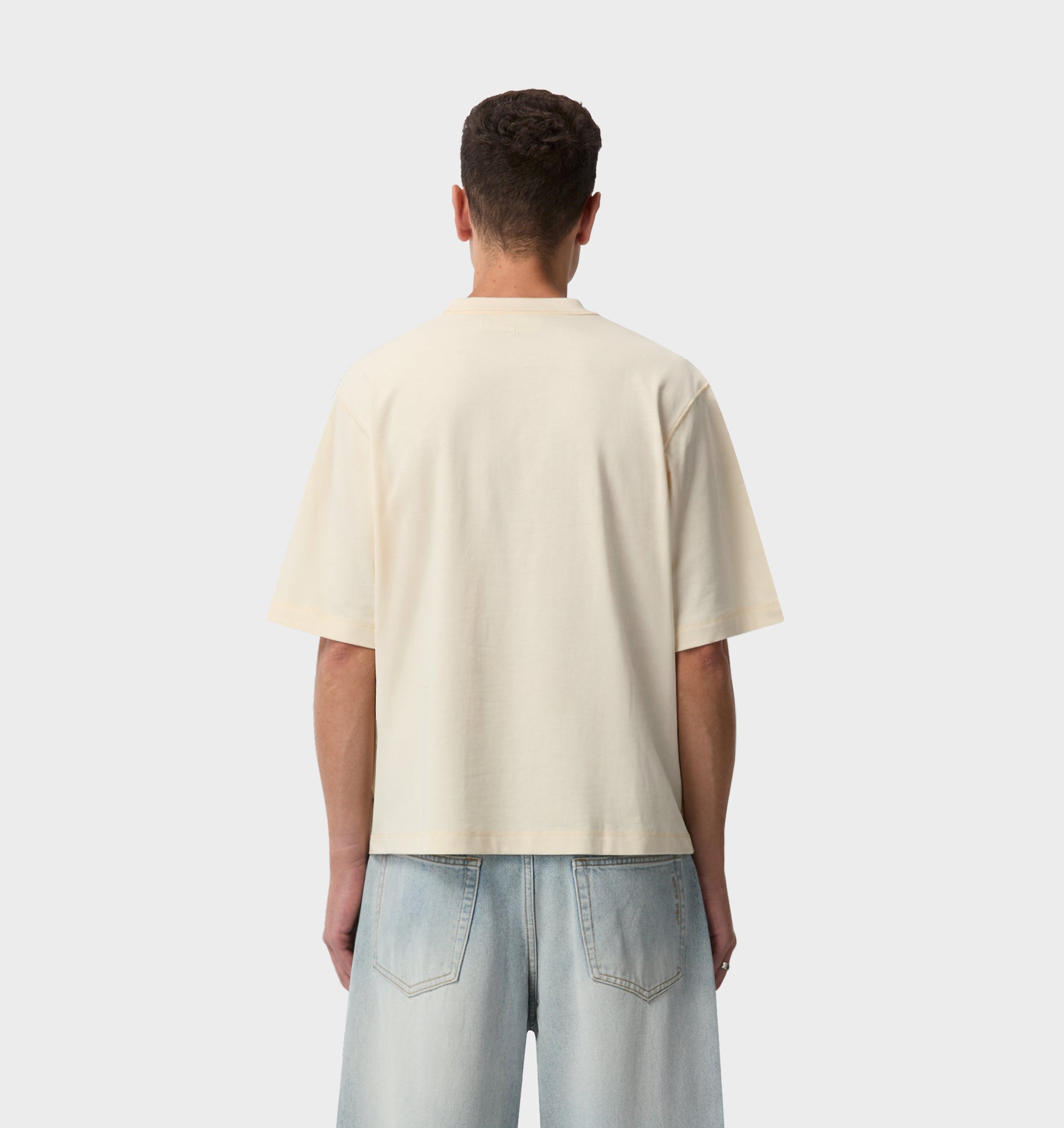 Peace of Mind Crop Box Tee - Off White