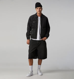 Wyatt Denim Short - Washed Black