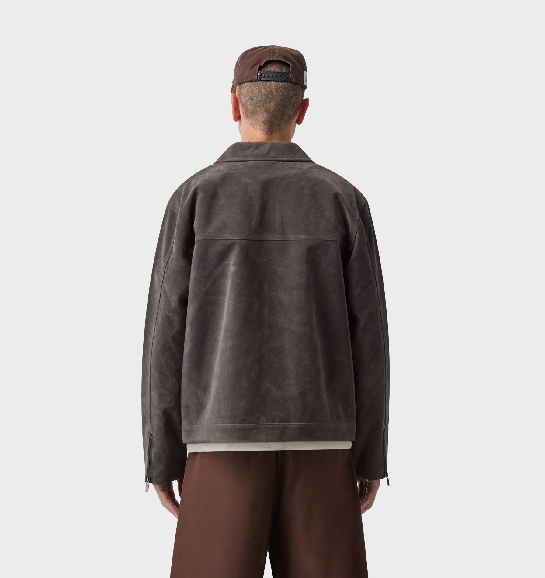 Mason Suede Jacket - Charcoal