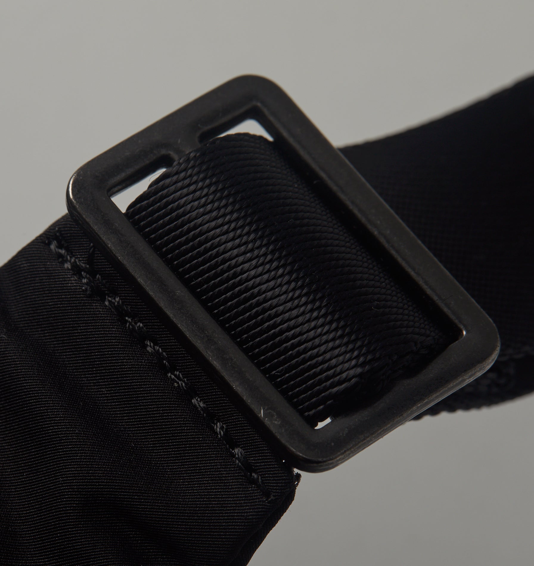 Nylon Luna Crossbody Bag - Black